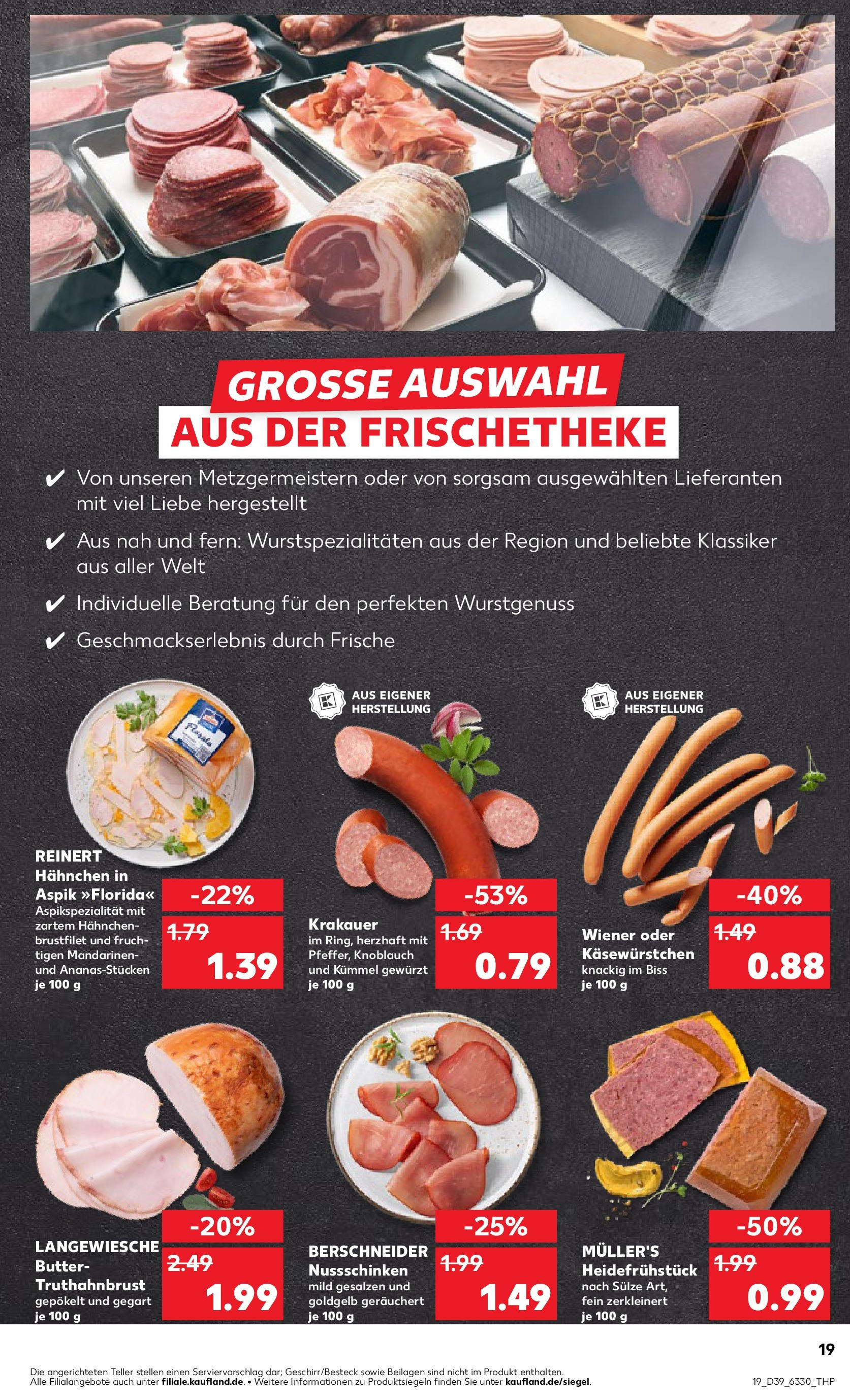 Prospekt Kaufland ab 25.09.2025 » Angebote Online zum Blättern | Seite: 19 | Produkte: Hahnchen, Butter, Mandarinen, Knoblauch