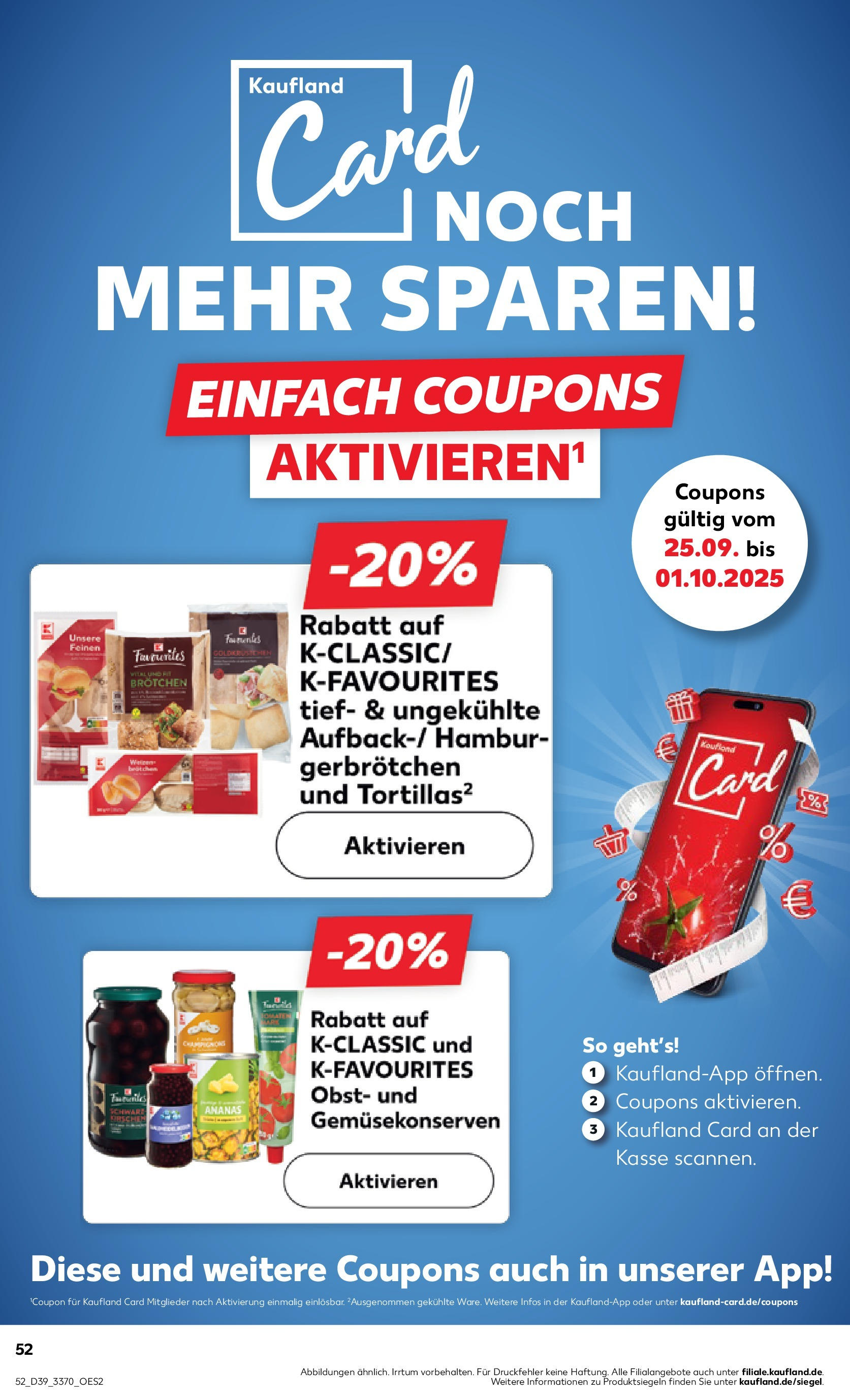 Prospekt Kaufland ab 25.09.2025 » Angebote Online zum Blättern | Seite: 52 | Produkte: Ananas, Obst