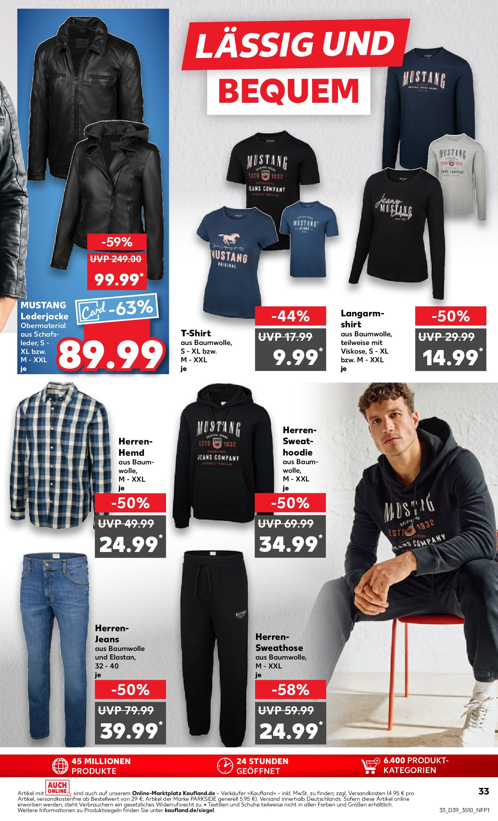 Prospekt Kaufland ab 25.09.2025 » Angebote Online zum Blättern | Seite: 33 | Produkte: Shirt, T-Shirt, Hemd, Jeans
