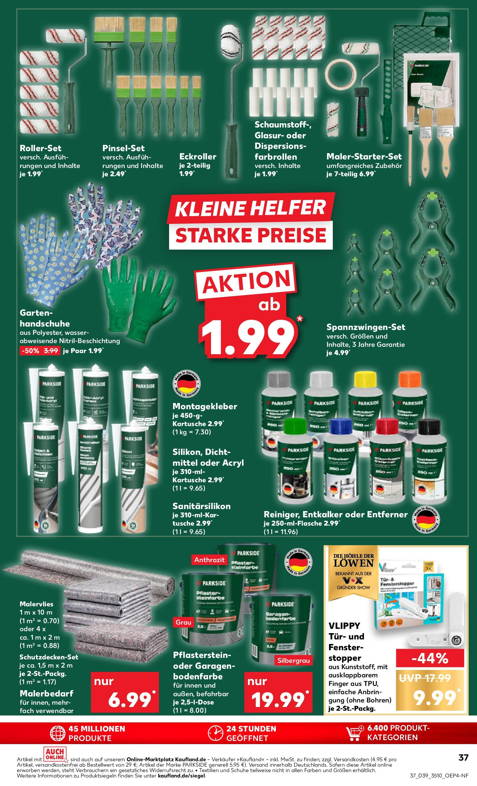 Prospekt Kaufland ab 25.09.2025 » Angebote Online zum Blättern | Seite: 37 | Produkte: Tür, Wasser, Handschuhe