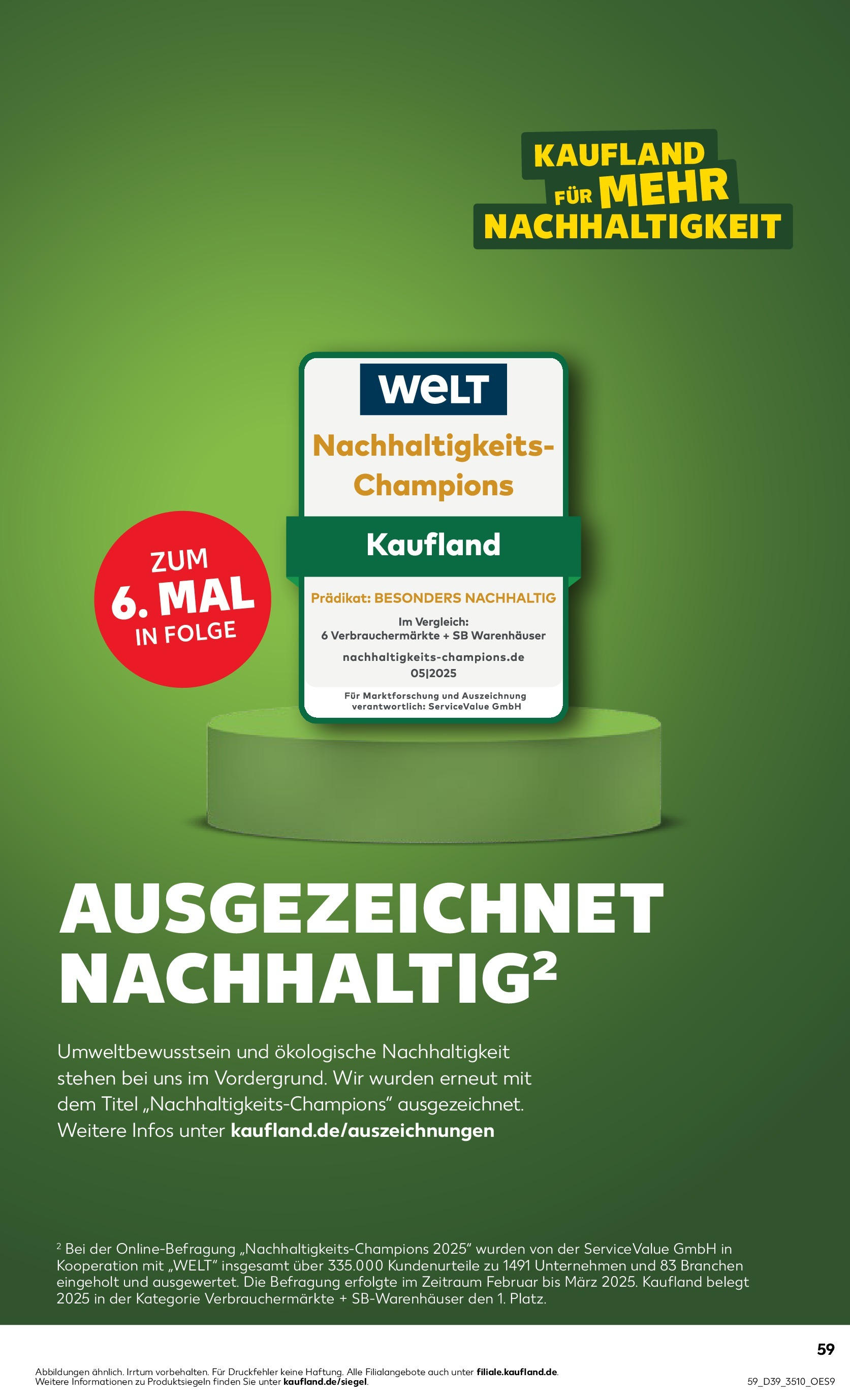 Prospekt Kaufland ab 25.09.2025 » Angebote Online zum Blättern | Seite: 59