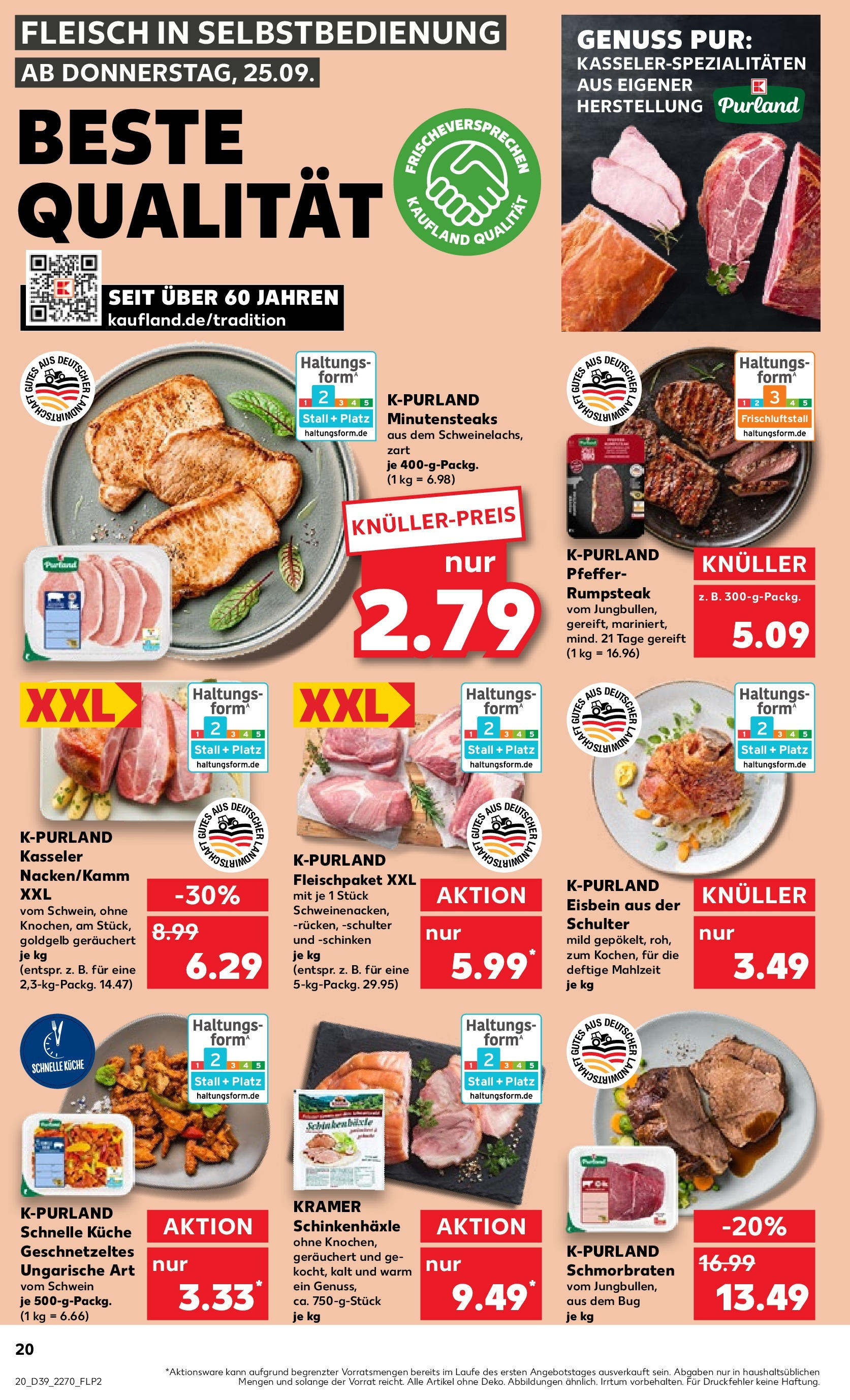 Prospekt Kaufland ab 25.09.2025 » Angebote Online zum Blättern | Seite: 28 | Produkte: Rumpsteak, Küche, Pfeffer, Fleisch