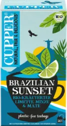 Cupper Kräutertee "Brazilian Sunset" mit Limette, Minze & Mate (20 Beutel)
