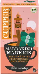 Cupper Kräutertee "Marrakesh Markets" mit Pfefferminze, Zimt & Süßholz (20 Beutel)