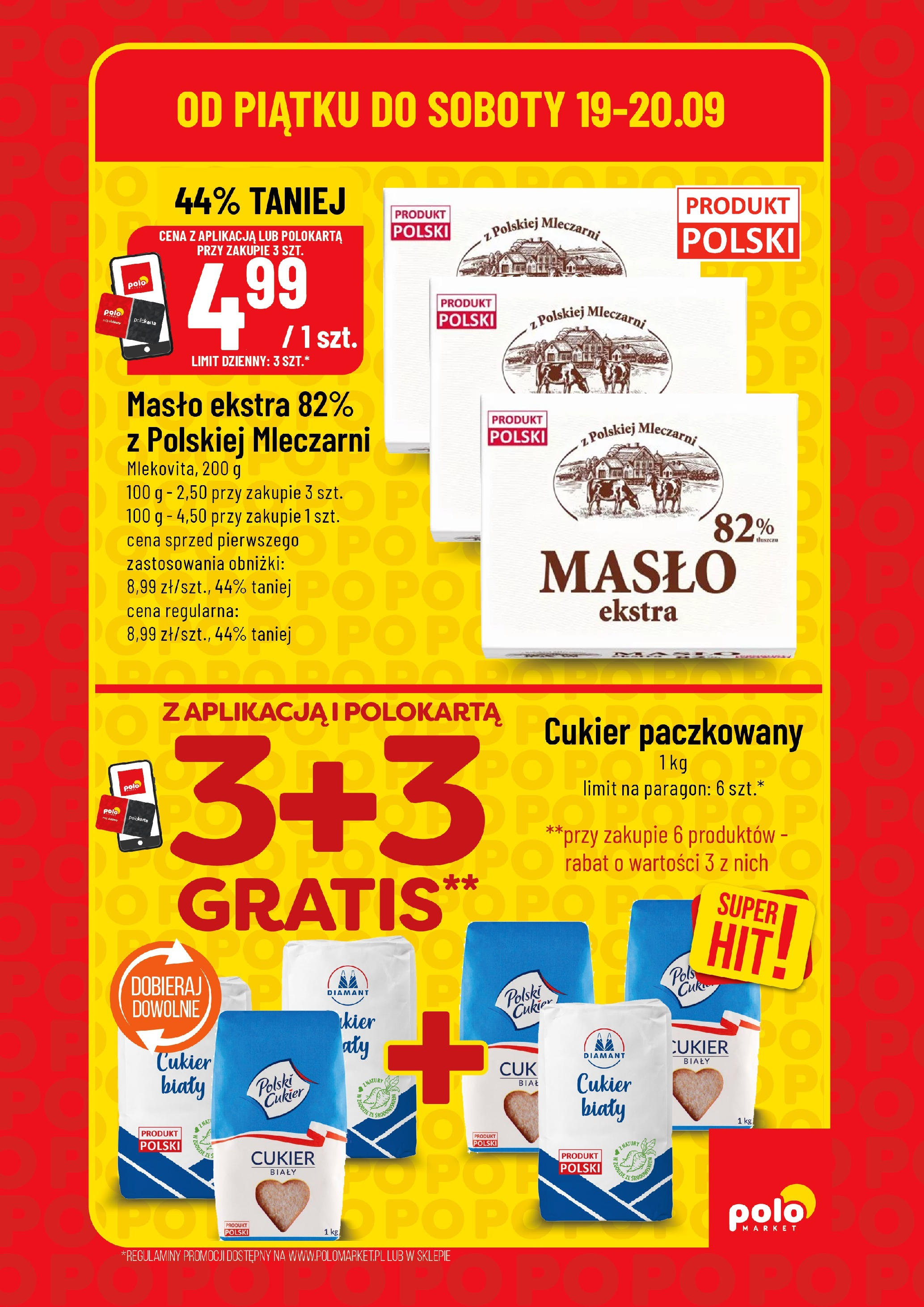 POLOmarket gazetka od jutra (18.09.2025) - Nowa PDF | Strona: 3 | Produkty: Cukier biały, Masło, Cukier