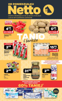 Pogląd oferty "Netto gazetka - Spożywcza" - ważna od 22.09.2025