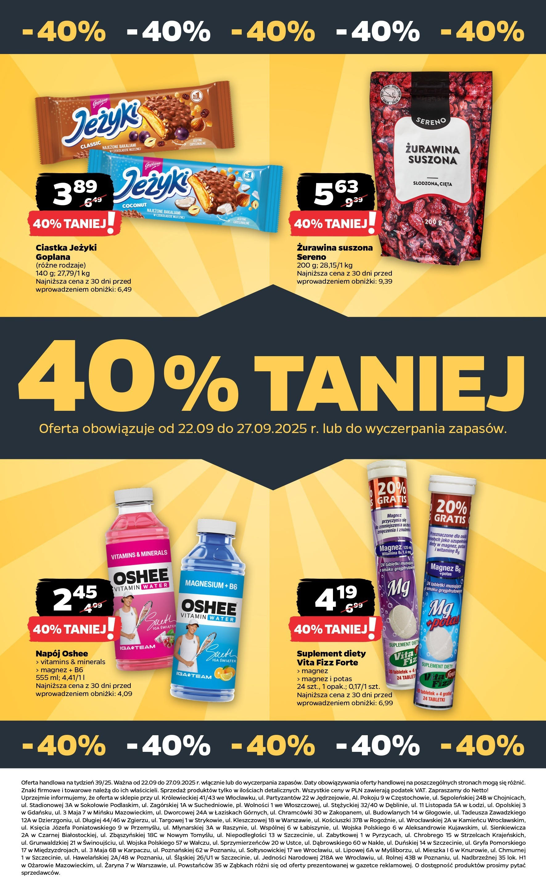 Netto gazetka - Spożywcza od 22.09.2025 - Aktualne promocje | Strona: 32 | Produkty: Tablet, Żurawina, Ciastka