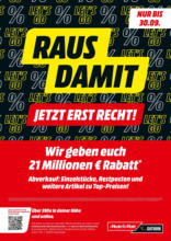 MediaMarkt - Raus damit! - gültig bis 30.09.2025