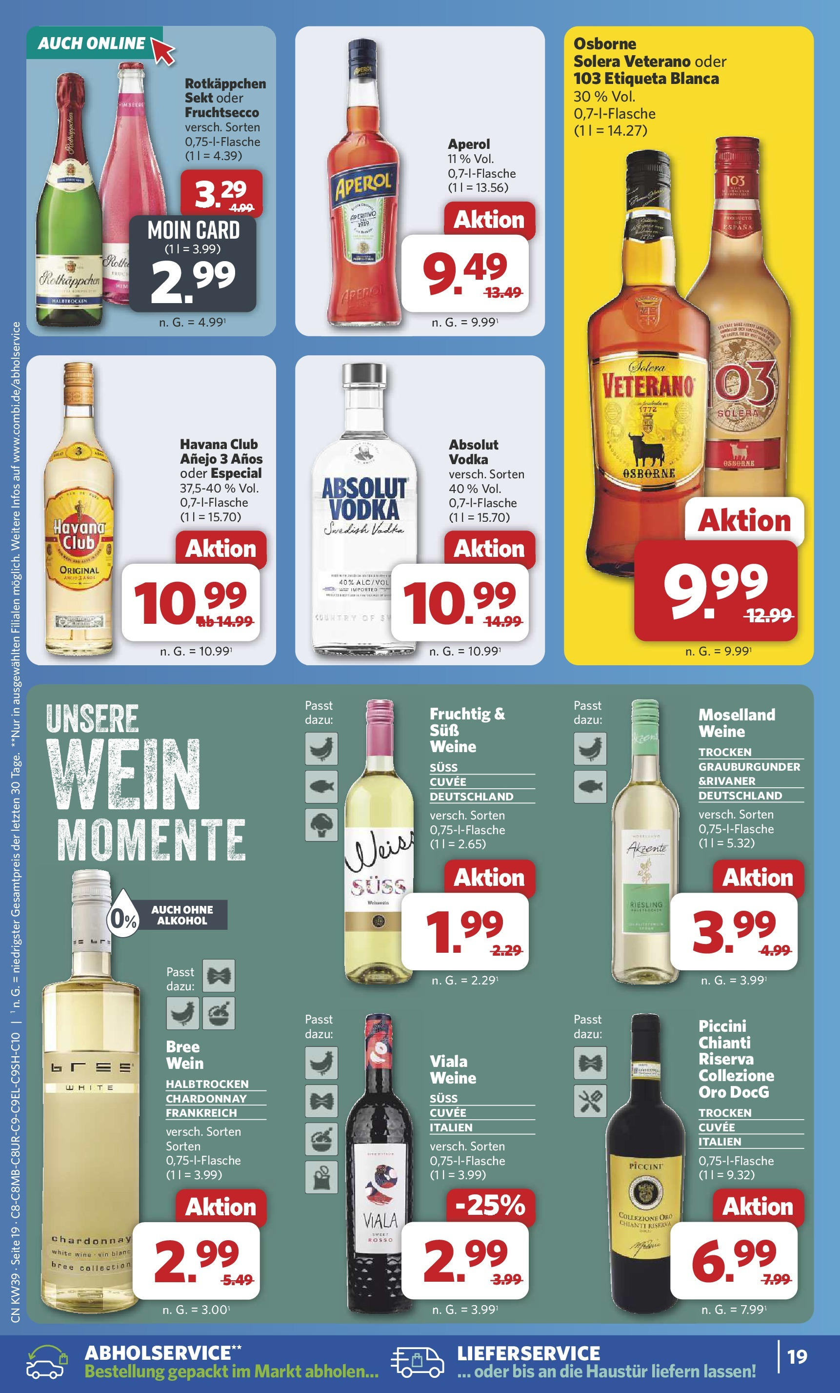 Combi Prospekt Borchen	 (ab 21.09.2025) zum Blättern | Seite: 24 | Produkte: Havana club, Osborne, Sekt, Rotkäppchen