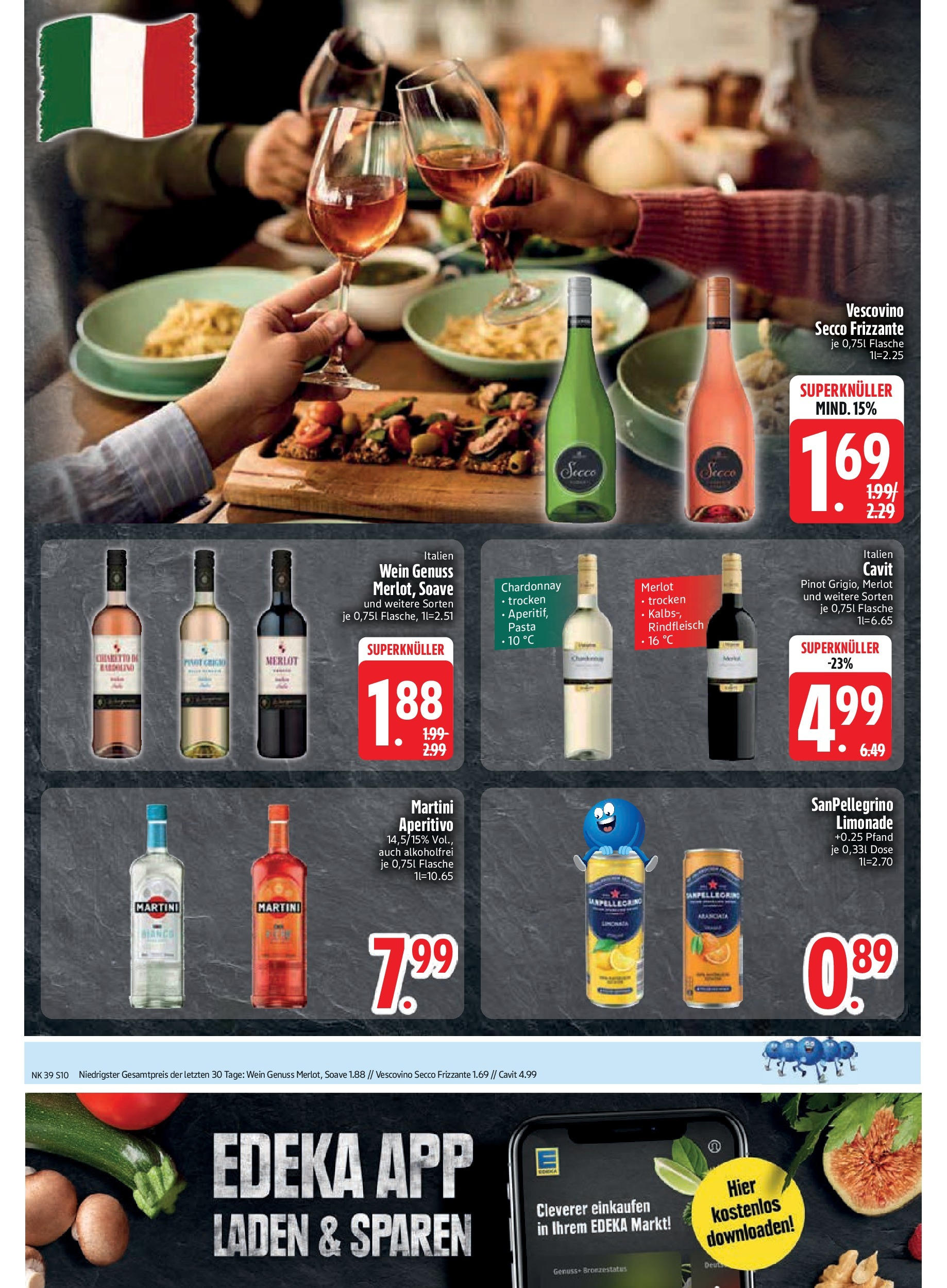Edeka prospekt Vilgertshofen-Issing (ab 21.09.2025) » Angebote Online | Seite: 12 | Produkte: Martini, Merlot, Pasta, Rindfleisch Edeka prospekt Vilgertshofen-Issing (ab 21.09.2025) » Angebote Online | Seite: 12 | Produkte: Martini, Merlot, Pasta, Rindfleisch