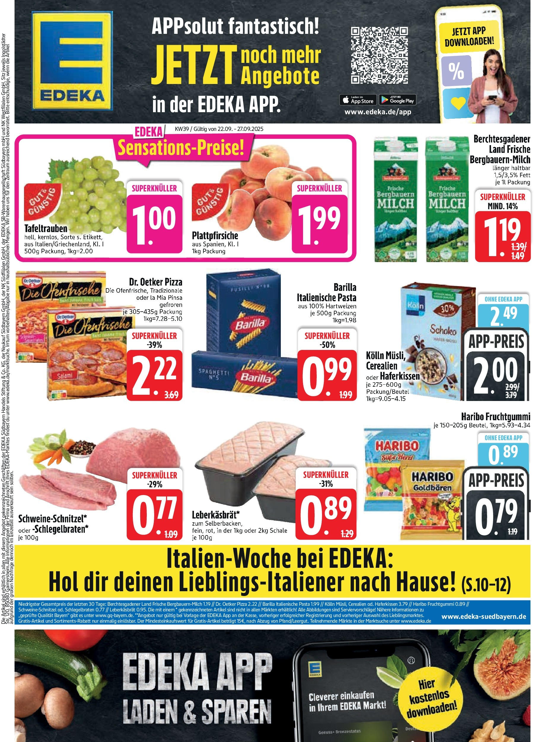 Edeka prospekt Vilgertshofen-Issing (ab 21.09.2025) » Angebote Online | Seite: 3 | Produkte: Barilla, Schnitzel, Pasta, Pizza Edeka prospekt Vilgertshofen-Issing (ab 21.09.2025) » Angebote Online | Seite: 3 | Produkte: Barilla, Schnitzel, Pasta, Pizza