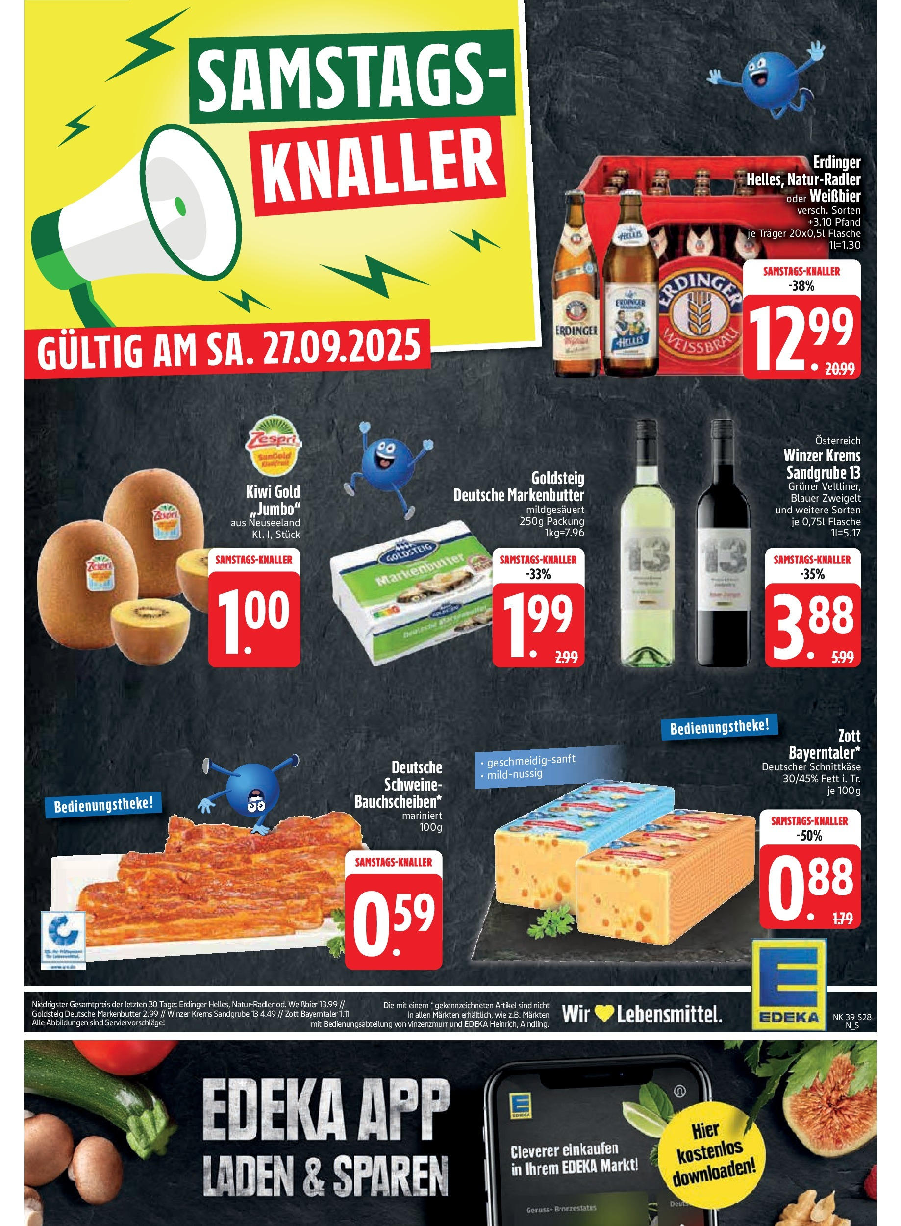 Edeka prospekt Vilgertshofen-Issing (ab 21.09.2025) » Angebote Online | Seite: 30 | Produkte: Erdinger, Butter, Weißbier, Kiwi Edeka prospekt Vilgertshofen-Issing (ab 21.09.2025) » Angebote Online | Seite: 30 | Produkte: Erdinger, Butter, Weißbier, Kiwi