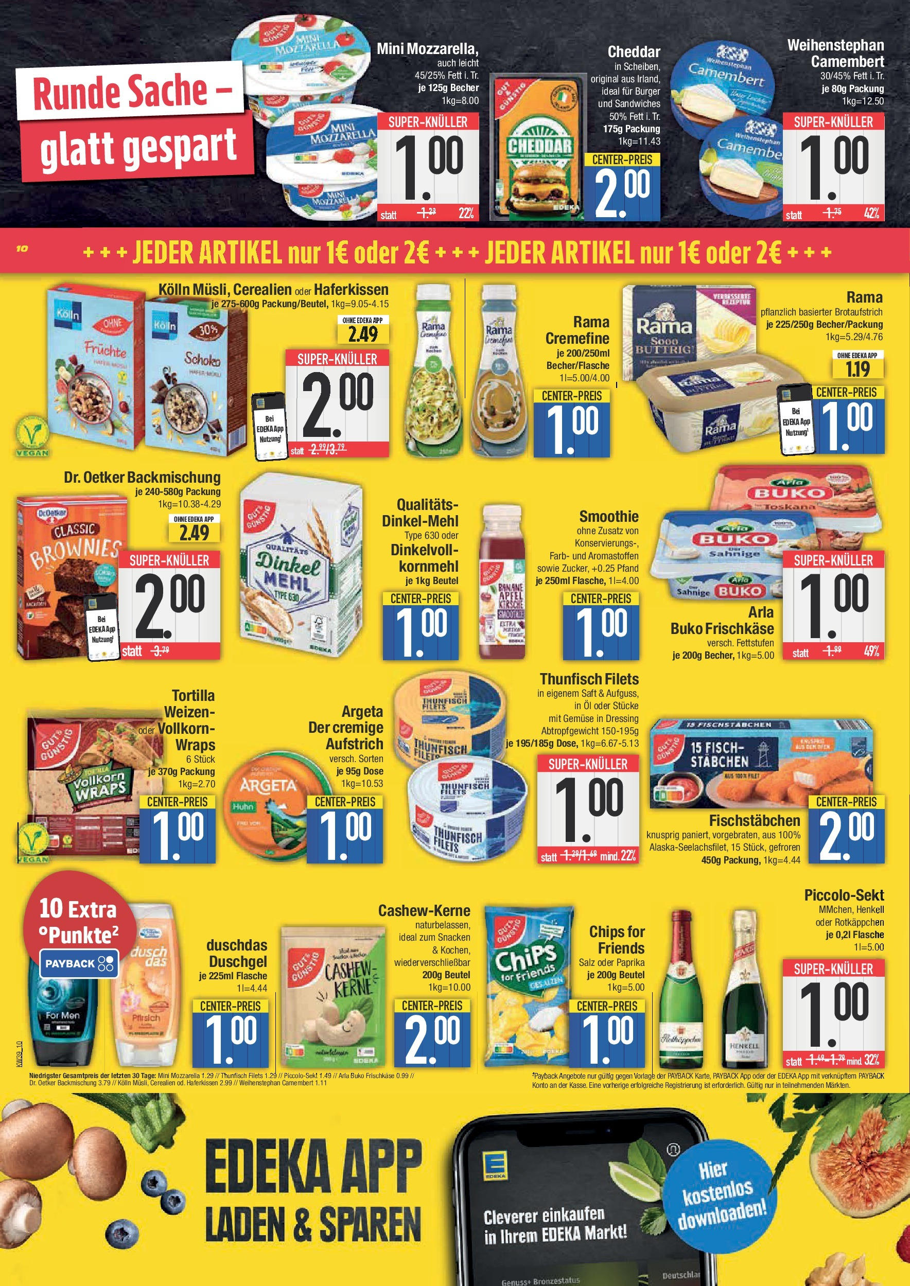 Edeka prospekt Weißenburg	 (ab 21.09.2025) » Angebote Online | Seite: 10 | Produkte: Öl, Burger, Fischstabchen, Rotkäppchen