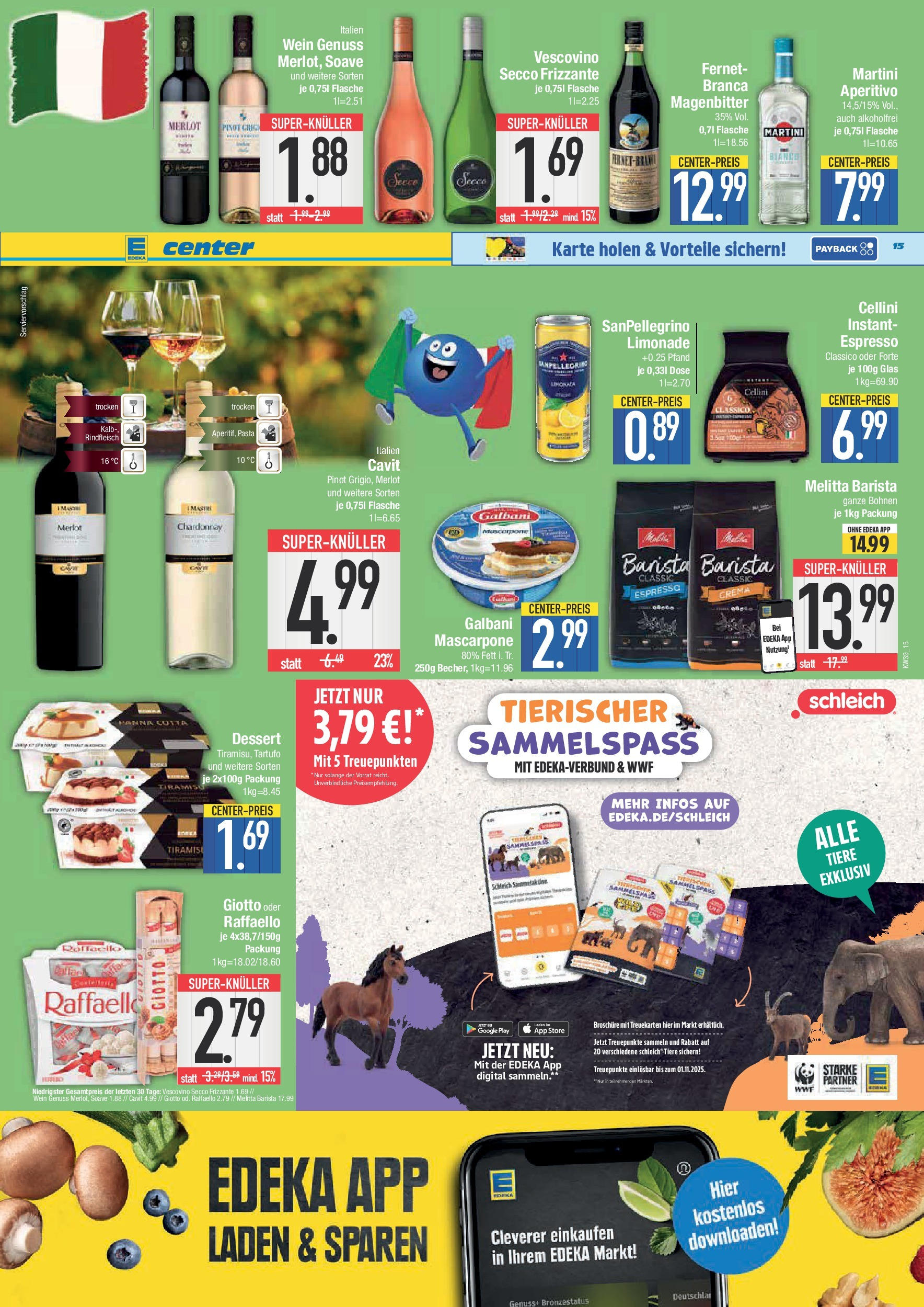 Edeka prospekt Weißenburg	 (ab 21.09.2025) » Angebote Online | Seite: 15 | Produkte: Merlot, Limonade, Pasta, Wein