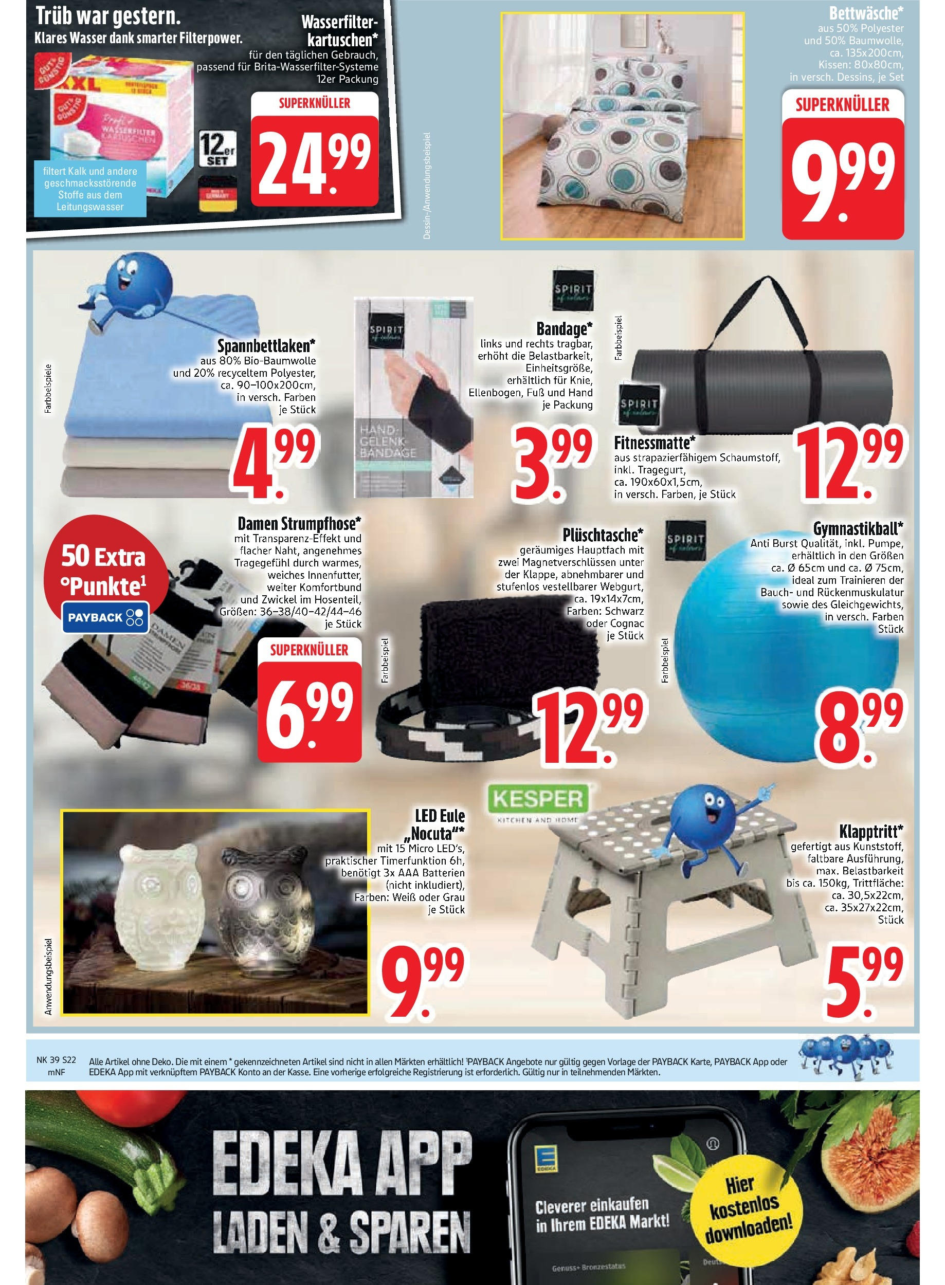 Edeka prospekt Vilgertshofen-Issing (ab 21.09.2025) » Angebote Online | Seite: 24 | Produkte: Kissen, Batterien, Wasser Edeka prospekt Vilgertshofen-Issing (ab 21.09.2025) » Angebote Online | Seite: 24 | Produkte: Kissen, Batterien, Wasser