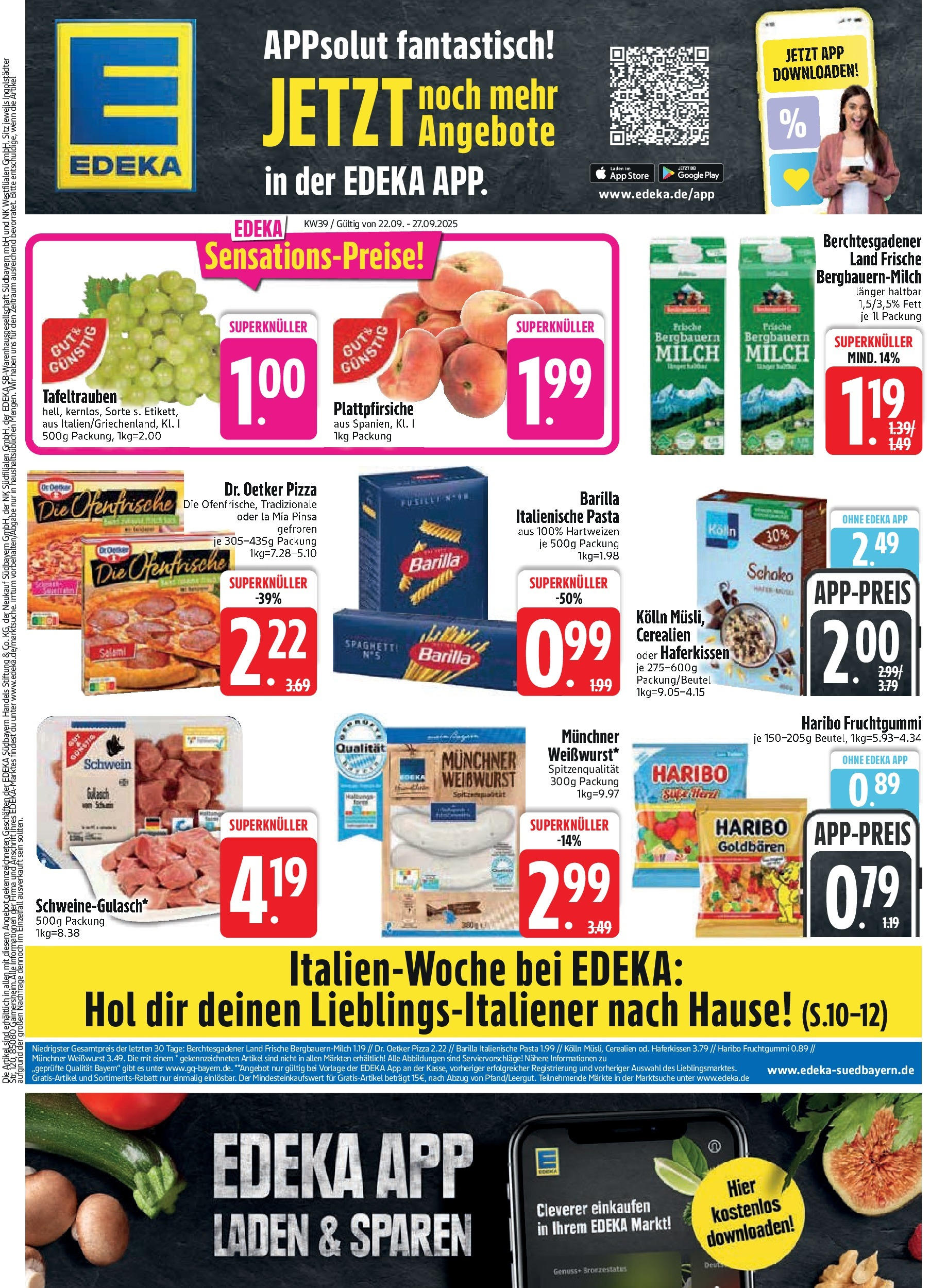 Edeka prospekt Bodenwöhr (ab 21.09.2025) » Angebote Online | Seite: 3 | Produkte: Weißwurst, Ofenfrische, Gulasch, Pizza Edeka prospekt Bodenwöhr (ab 21.09.2025) » Angebote Online | Seite: 3 | Produkte: Weißwurst, Ofenfrische, Gulasch, Pizza