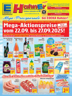 Entdecke - Edeka Hahner: Wochenangebote ab 21.09.2025 gültig