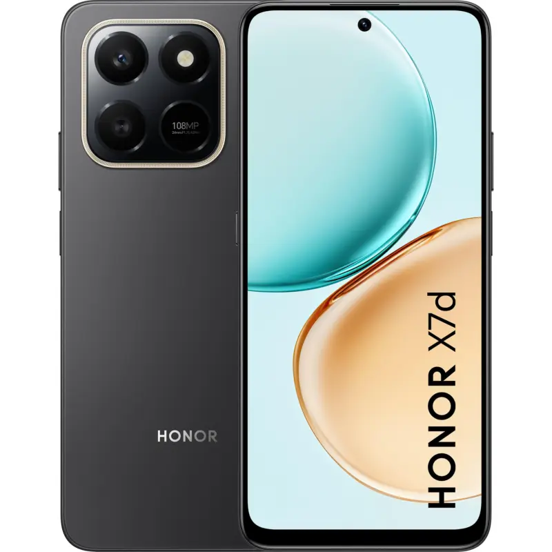 Смартфон Honor X7D 256/8 VELVET BLACK , 256 GB, 8 GB