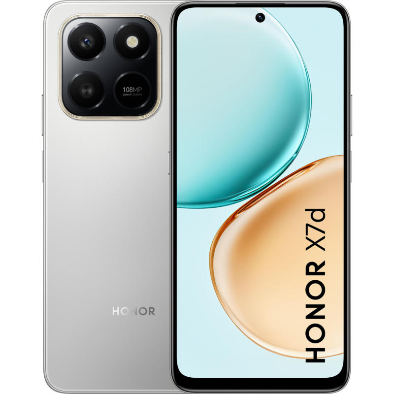 Смартфон Honor X7D 256/8 METEOR SILVER , 256 GB, 8 GB