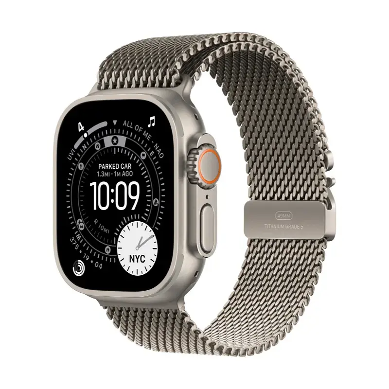 Смарт часовник Apple Watch Ultra 3 49mm Natural/Milanese L mf0e4 , 1.98