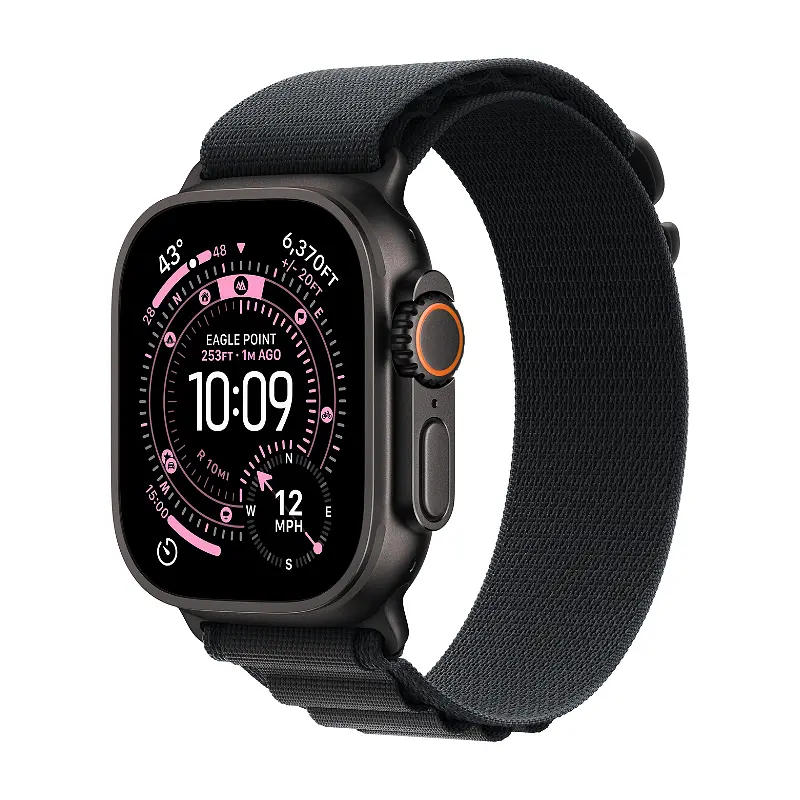 Смарт часовник Apple Watch Ultra 3 49mm Black/Black Alpine Loop L mf0x4 , 1.98