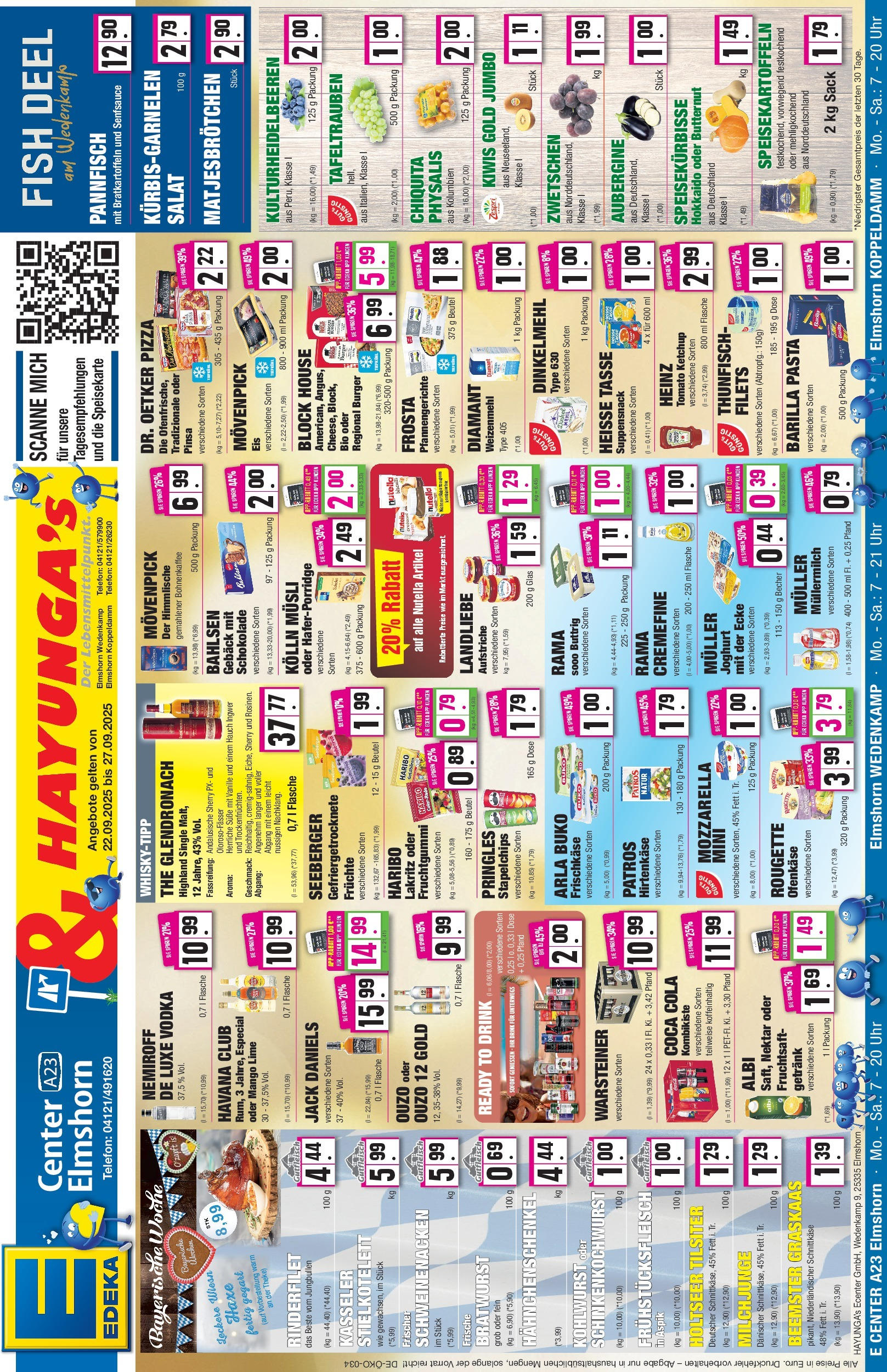Edeka prospekt Elmshorn	 (ab 21.09.2025) » Angebote Online | Seite: 1 | Produkte: Musli, Whisky, Kolln musli, Mozzarella