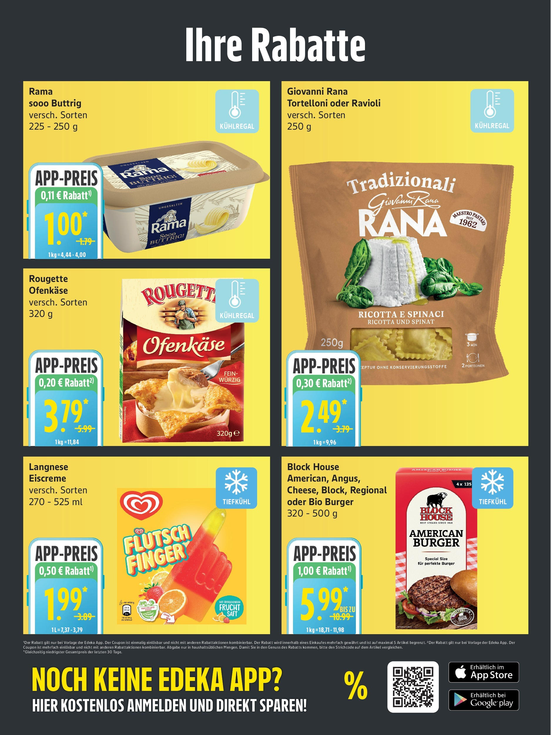 Edeka prospekt Rostock	 (ab 21.09.2025) » Angebote Online | Seite: 3 | Produkte: Rama, Burger, Eiscreme, Saft