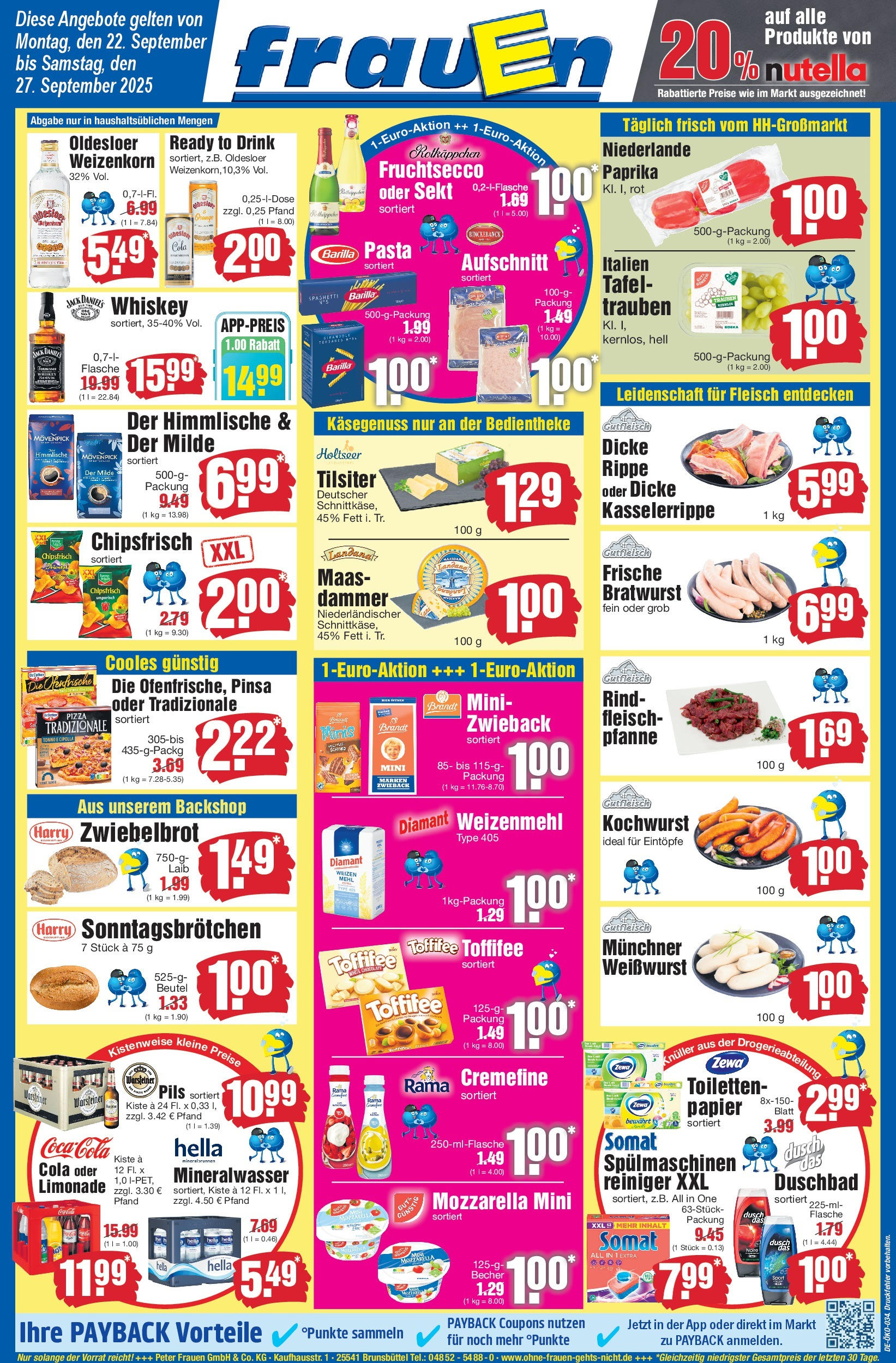 Edeka prospekt Heide	 (ab 21.09.2025) » Angebote Online | Seite: 1 | Produkte: Barilla, Zewa, Nutella, Chips