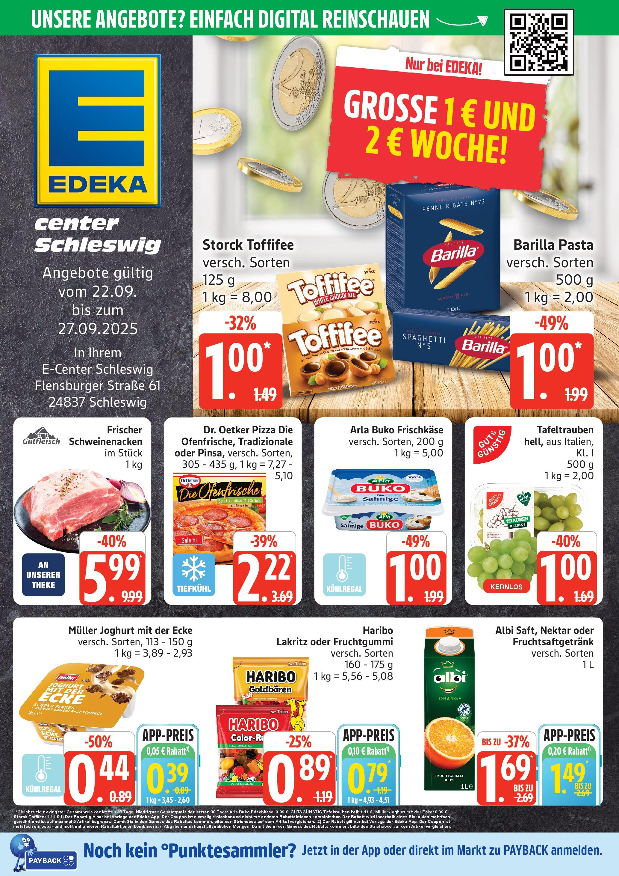 Edeka prospekt Schleswig	 (ab 21.09.2025) » Angebote Online | Seite: 1 | Produkte: Theke, Fisch, Arla buko, Salami