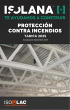 Isolana PROTECCIÓN CONTRA INCENDIOS - TARIFA ISOLANA 2025 - hasta el 30.09.2025