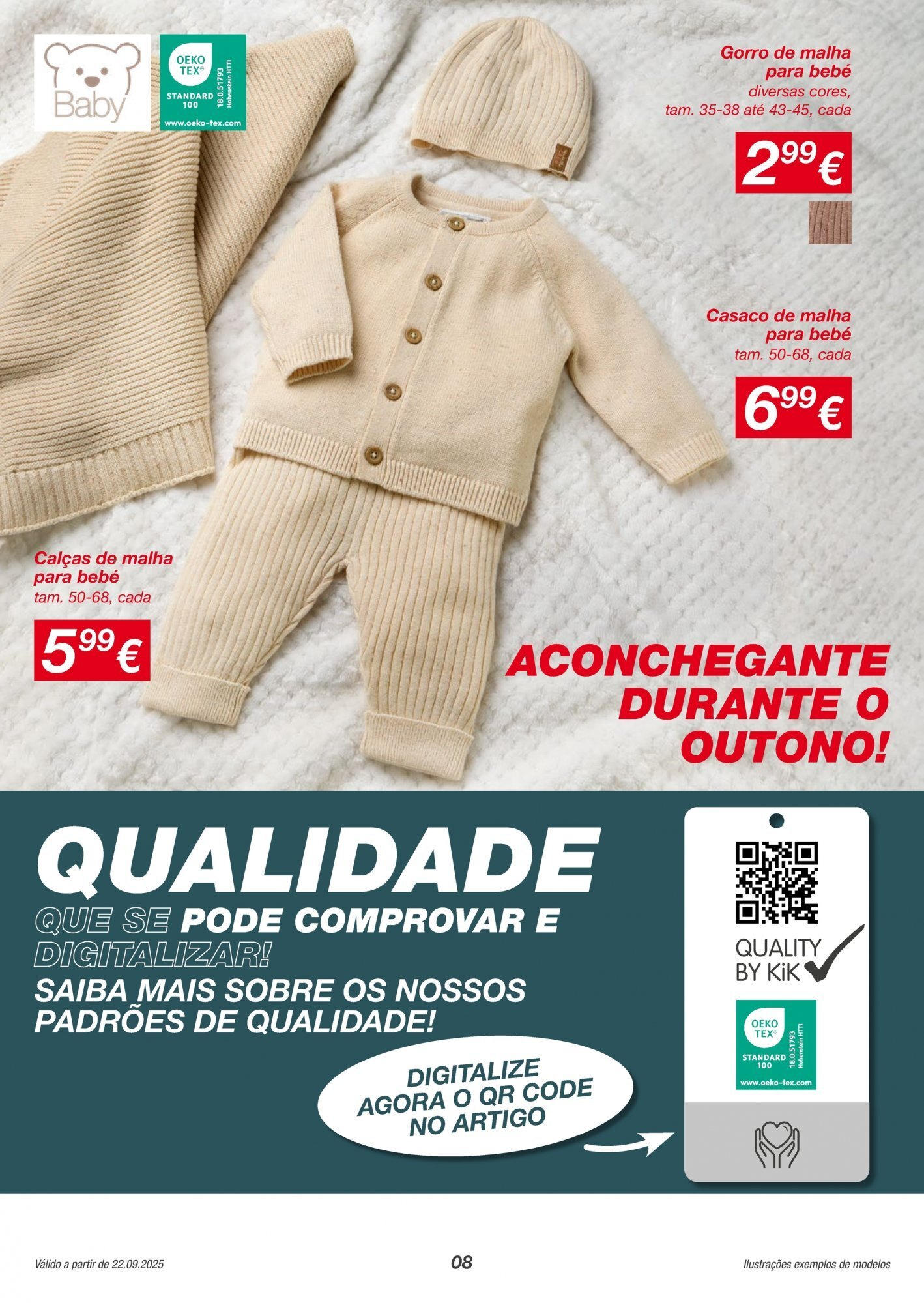 KIK - Folheto de KiK até 28.09.2025 » de 21/09/2025 - 28/09/2025 | Página: 8 | Produtos: Casaco, Calças, Gorro