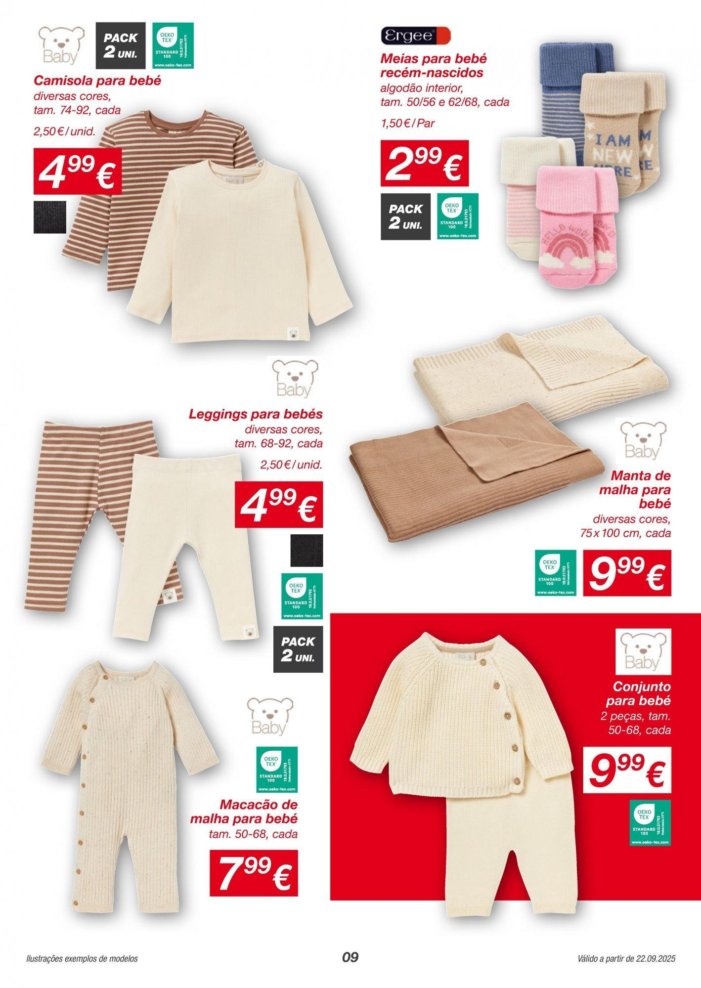KIK - Folheto de KiK até 28.09.2025 » de 21/09/2025 - 28/09/2025 | Página: 9 | Produtos: Algodão, Camisola, Meias, Leggings