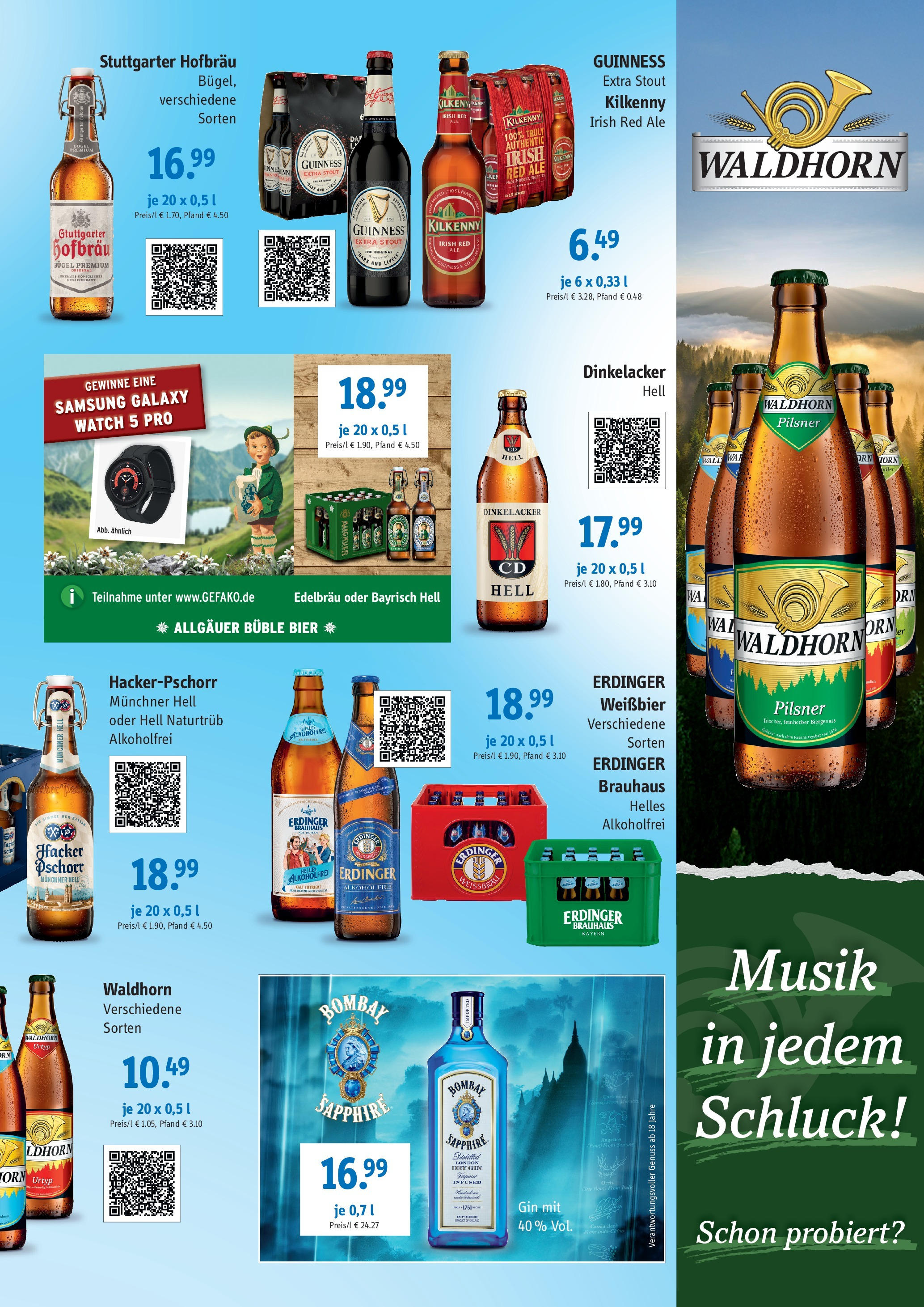 Entdecke - Getränke Mangold: Angebote (ab 28.09.2025) zum Blättern | Seite: 3 | Produkte: Erdinger, Bier, Weißbier, Gin