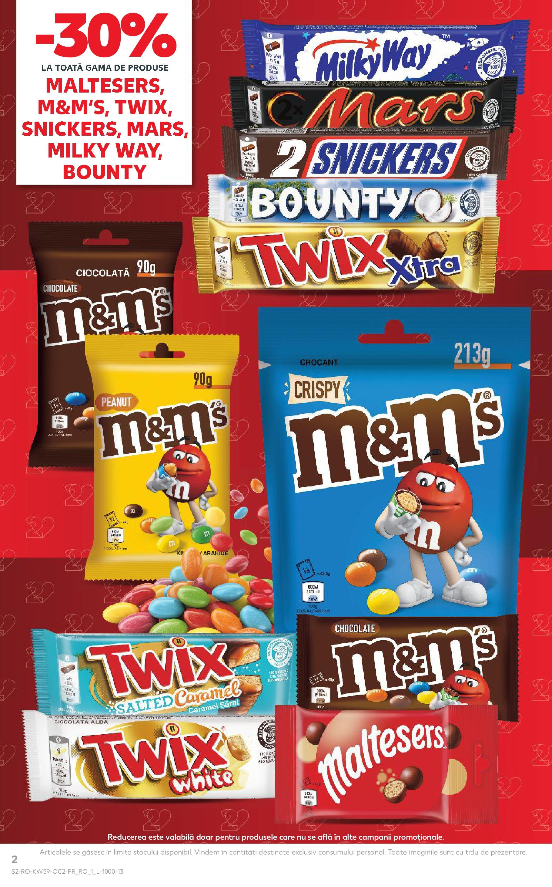 Catalog Kaufland - Bucureşti 24.09.2025 - Revista si Oferta | Pagină: 2 | Produse: Arahide, Ciocolată