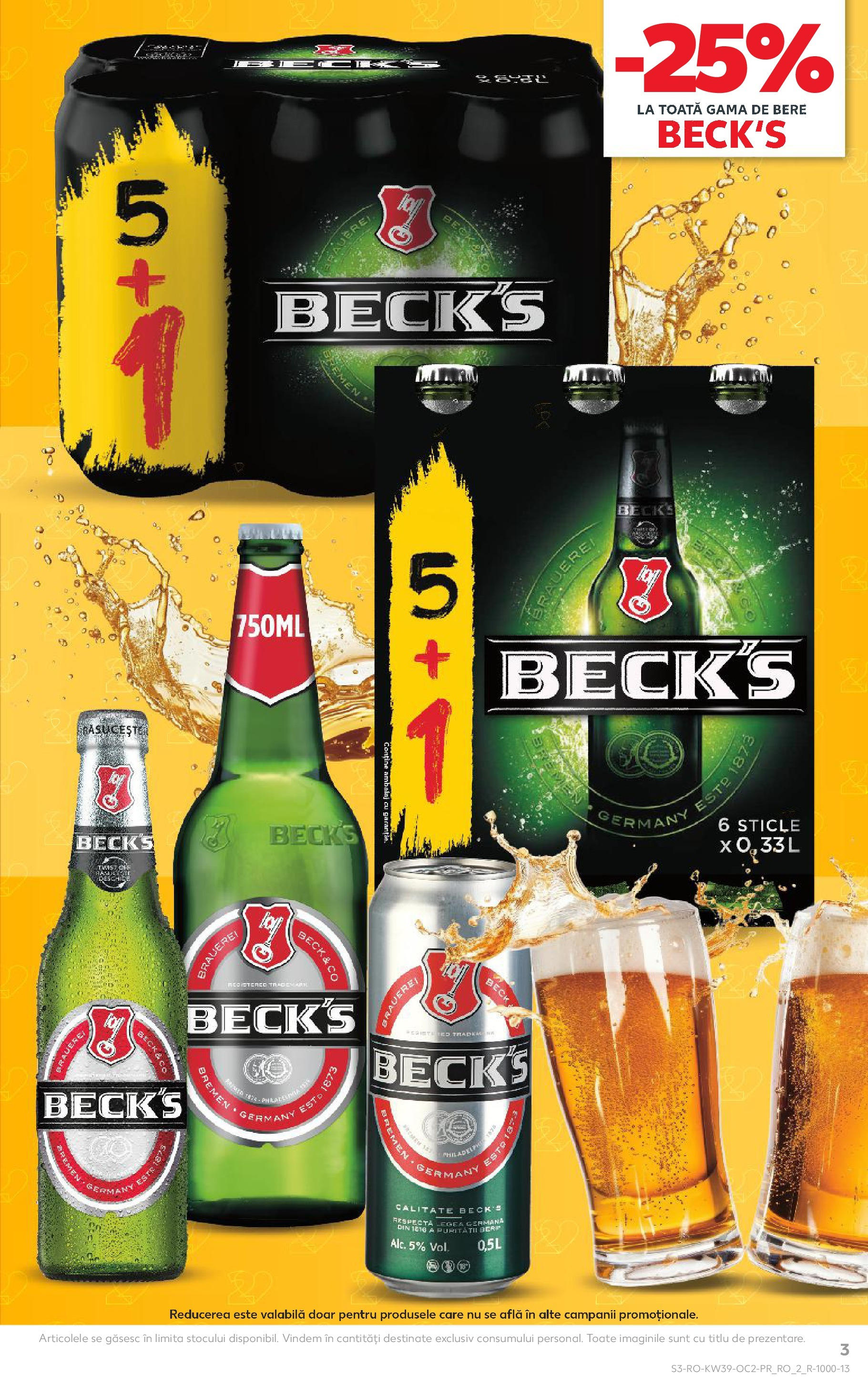 Catalog Kaufland - Bucureşti 24.09.2025 - Revista si Oferta | Pagină: 3 | Produse: Bere