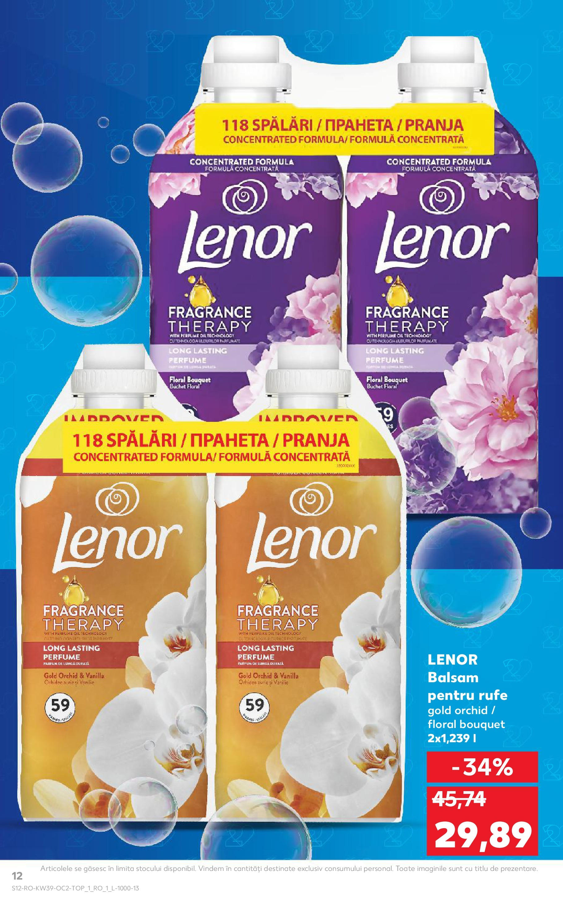 Catalog Kaufland - Bucureşti 24.09.2025 - Revista si Oferta | Pagină: 12 | Produse: Orhidee, Parfum, Balsam, Yorgan