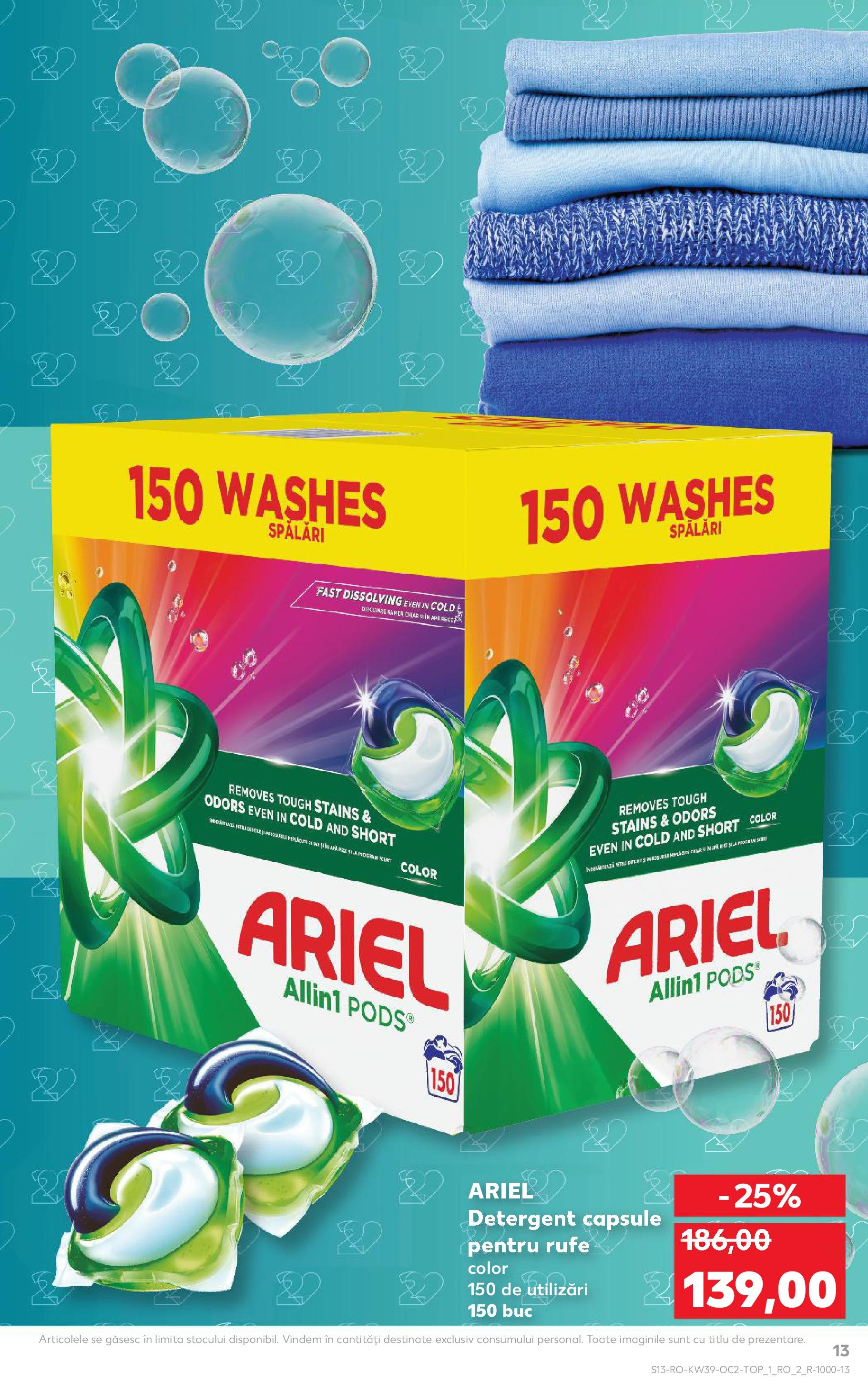 Catalog Kaufland - Bucureşti 24.09.2025 - Revista si Oferta | Pagină: 13 | Produse: Detergent