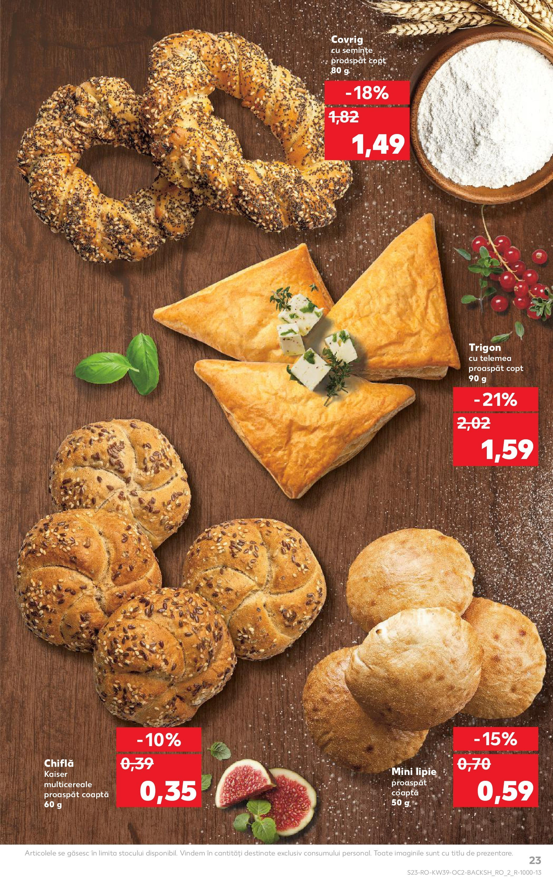 Catalog Kaufland - Bucureşti 24.09.2025 - Revista si Oferta | Pagină: 23 | Produse: Semințe, Chiflă
