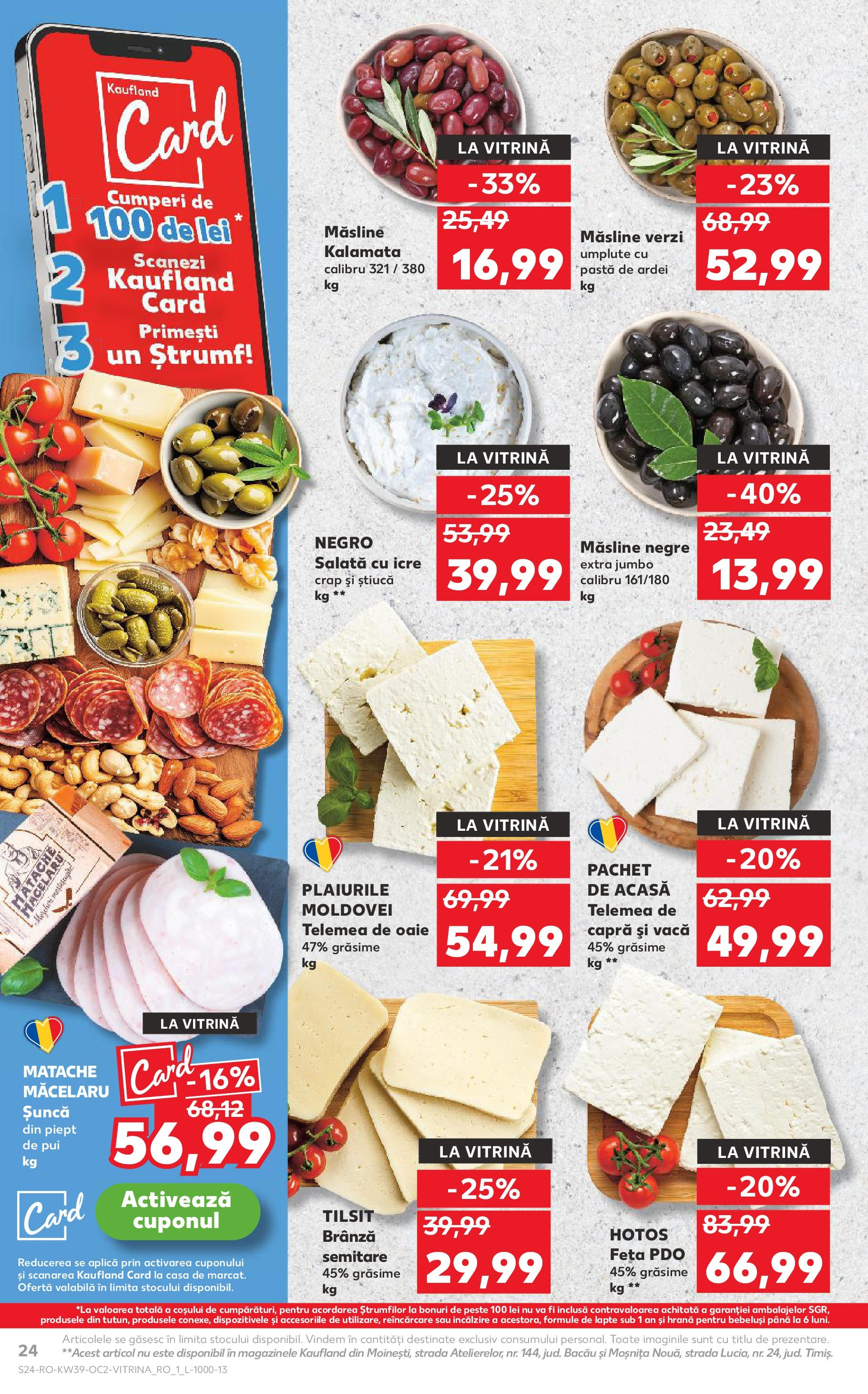 Catalog Kaufland - Bucureşti 24.09.2025 - Revista si Oferta | Pagină: 24 | Produse: Vitrină, Ardei, Brânză, Pește