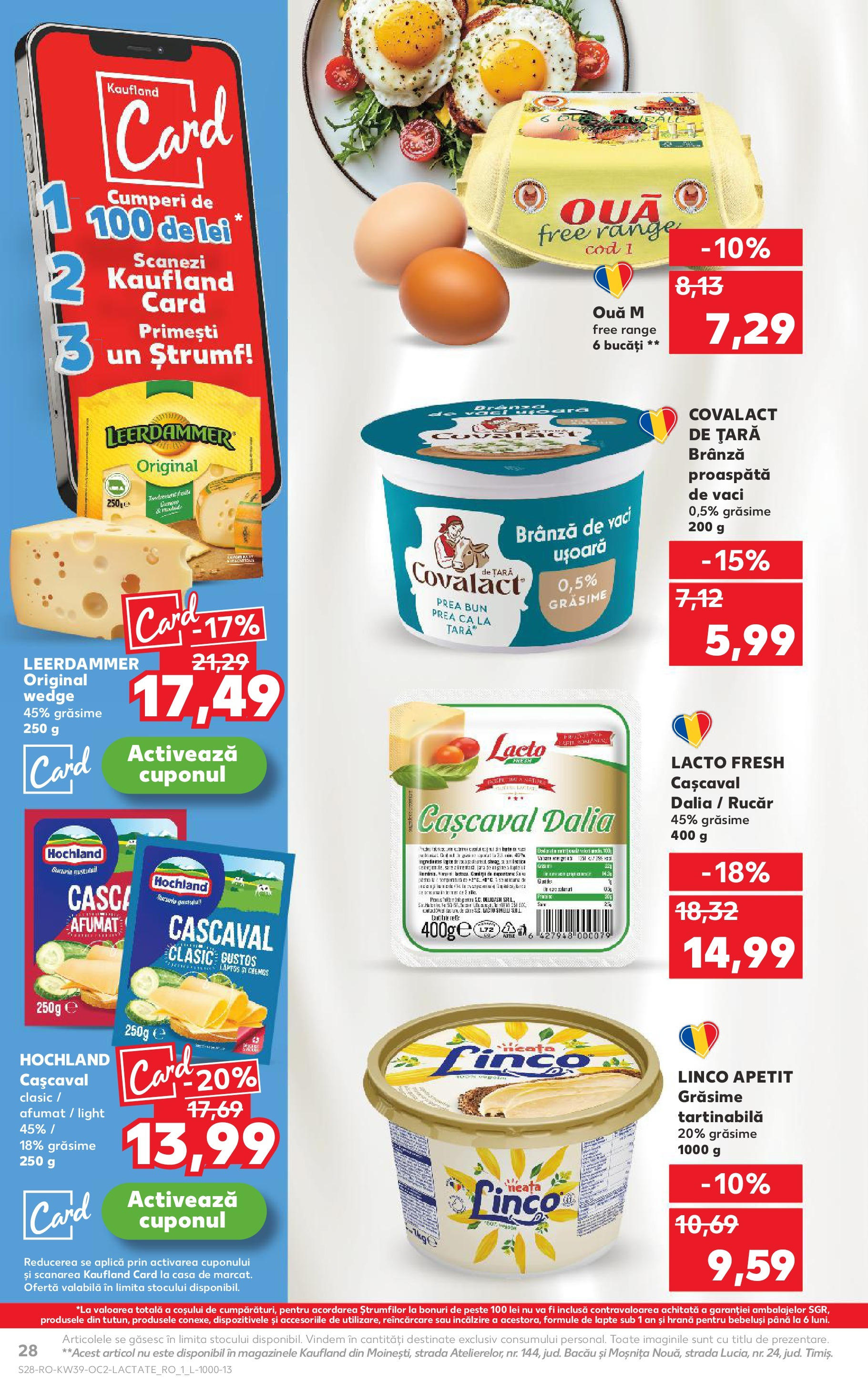Catalog Kaufland - Bucureşti 24.09.2025 - Revista si Oferta | Pagină: 28 | Produse: Tırnak makası, Cașcaval, Brânză, Pește
