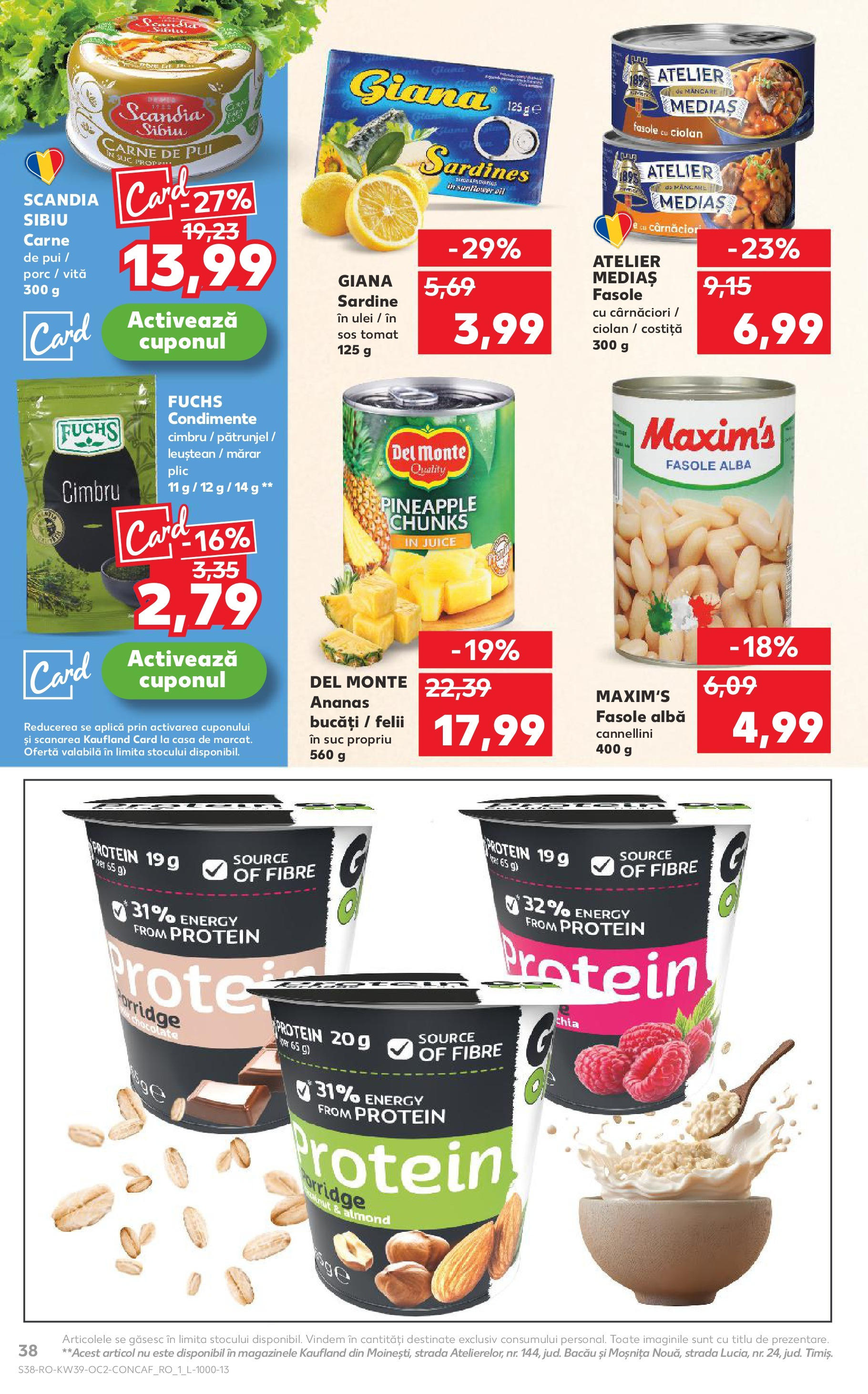 Catalog Kaufland - Bucureşti 24.09.2025 - Revista si Oferta | Pagină: 38 | Produse: Pătrunjel, Carne De Pui, Fasole albă, Condimente