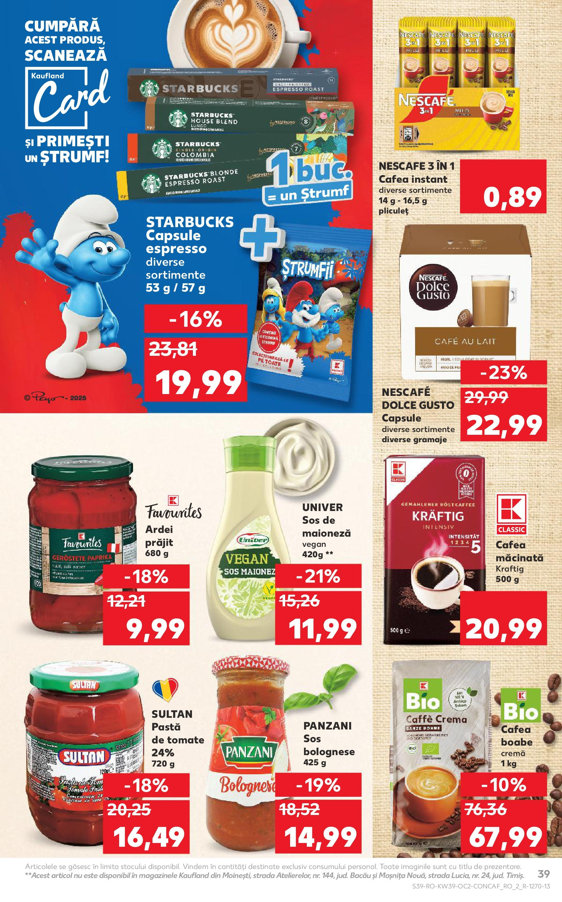 Catalog Kaufland - Bârlad 24.09.2025 - Revista si Oferta | Pagină: 39 | Produse: Şerit ödül, Pat, Ardei, Pastă de tomate