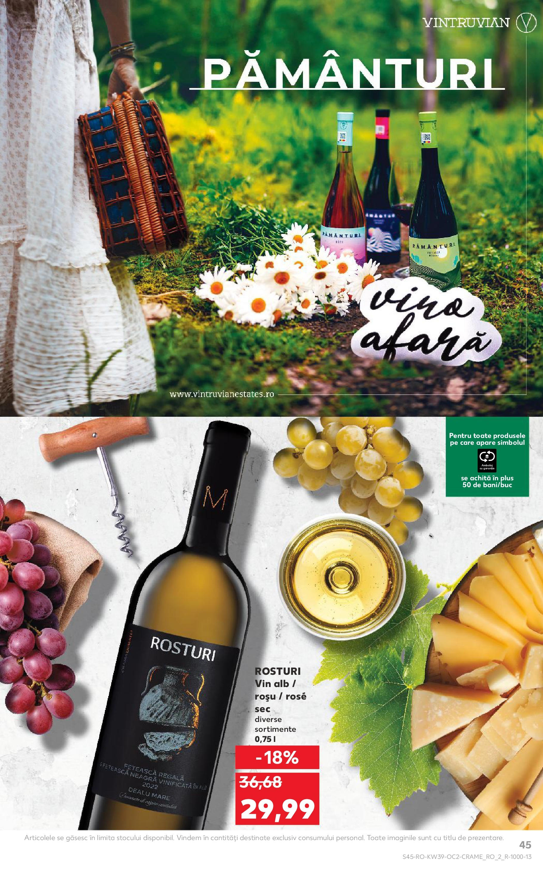 Catalog Kaufland - Bucureşti 24.09.2025 - Revista si Oferta | Pagină: 45 | Produse: Vin