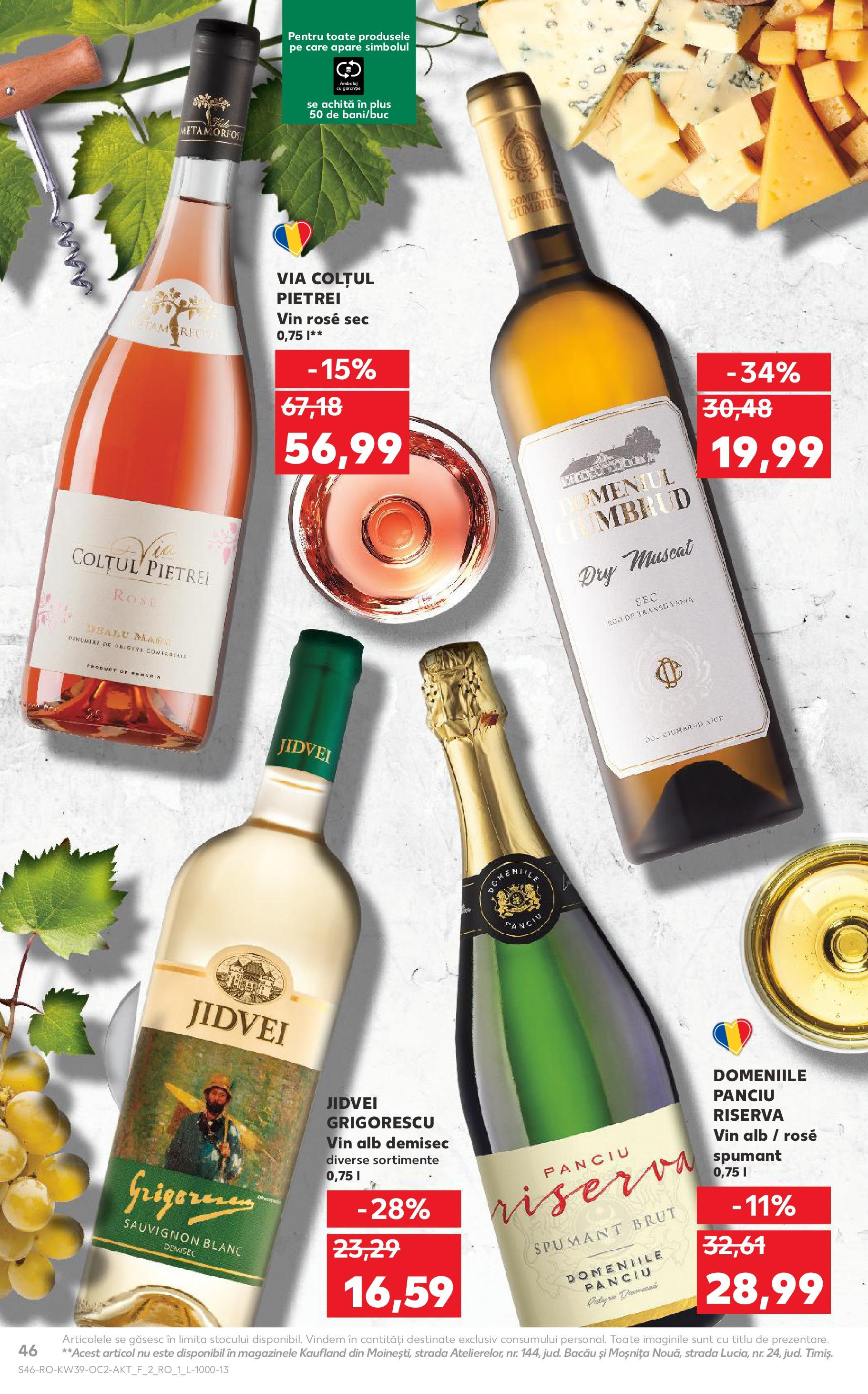 Catalog Kaufland - Bucureşti 24.09.2025 - Revista si Oferta | Pagină: 46 | Produse: Vin