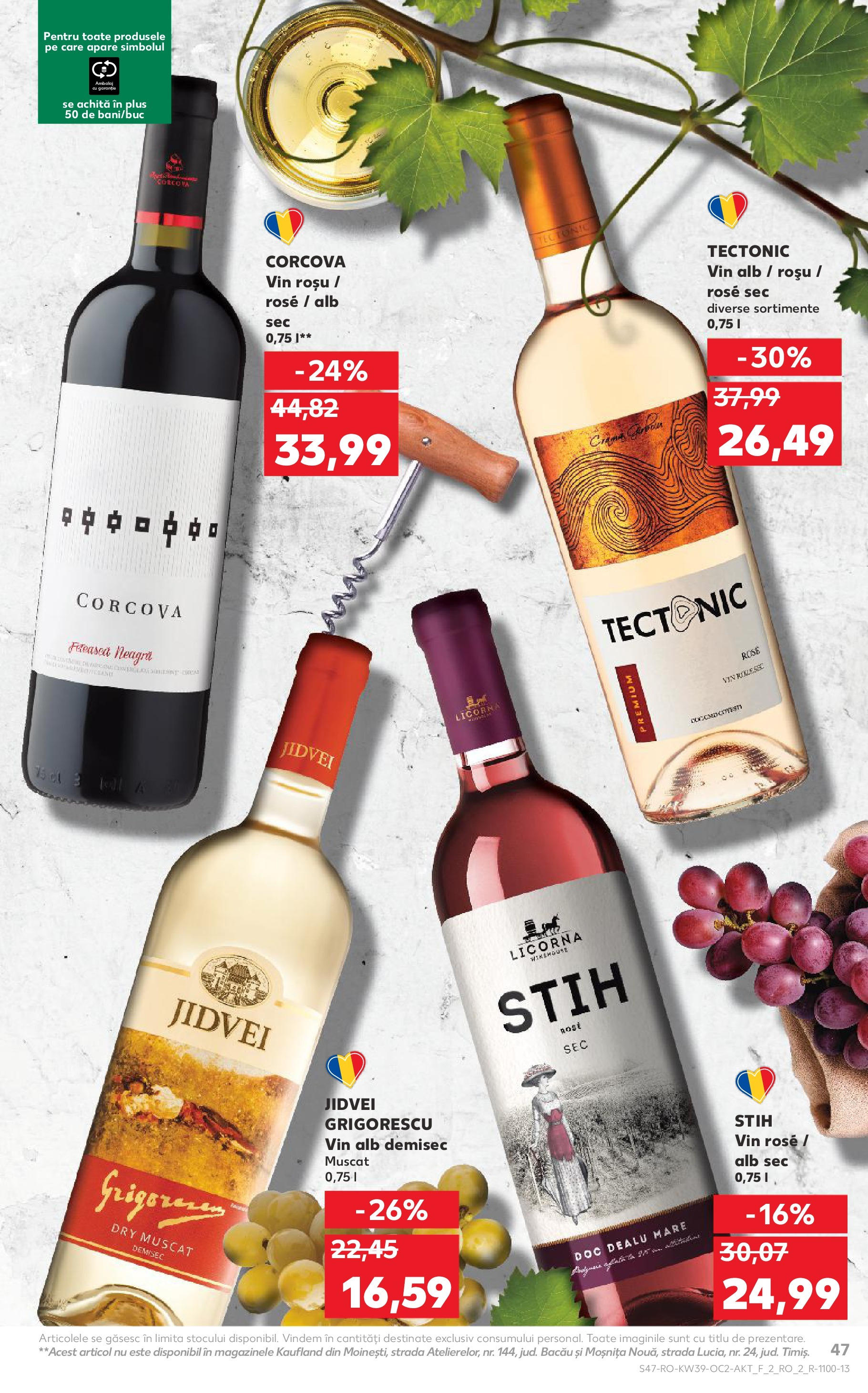 Catalog Kaufland - Bârlad 24.09.2025 - Revista si Oferta | Pagină: 47 | Produse: Vin