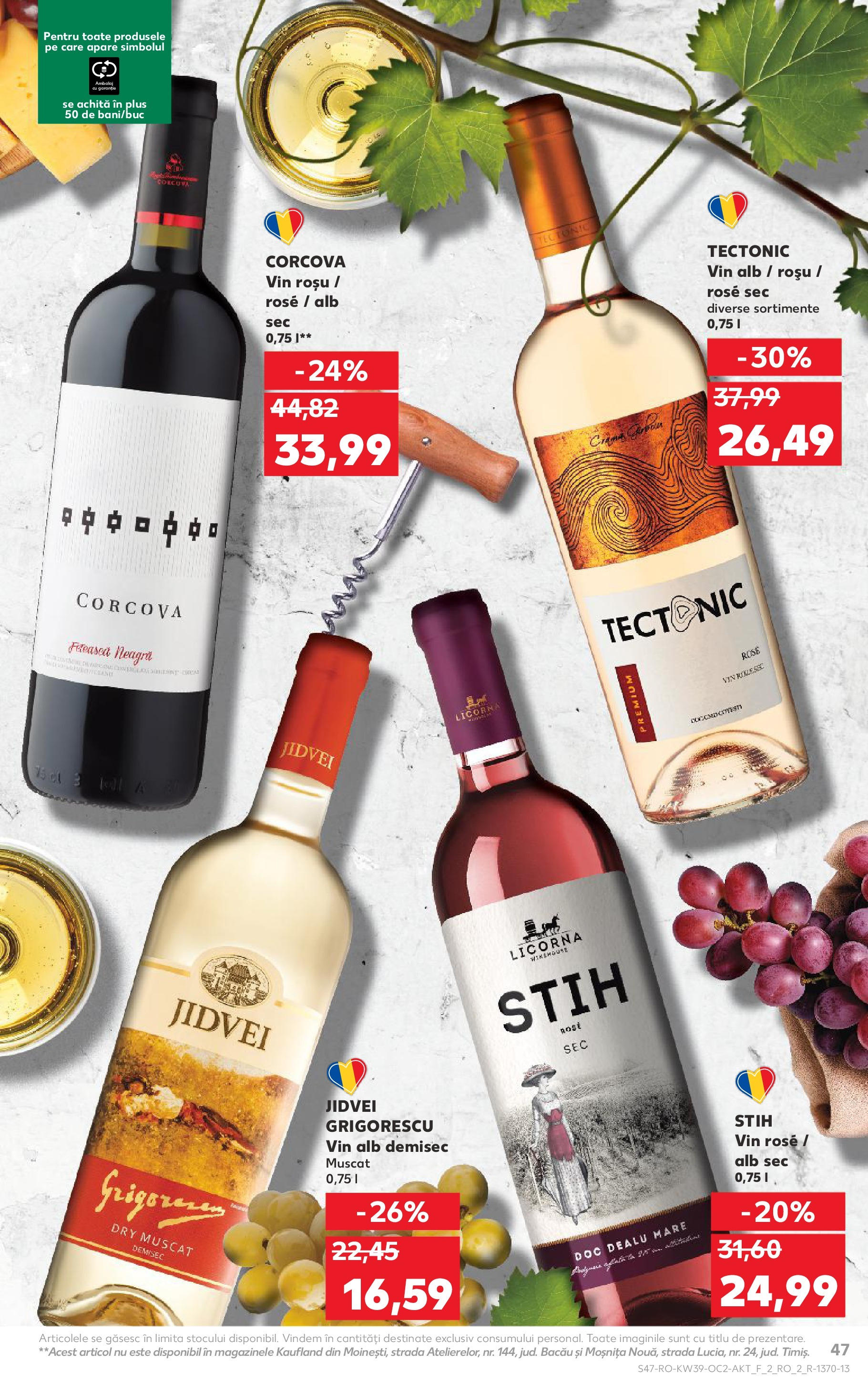 Catalog Kaufland - Codlea 24.09.2025 - Revista si Oferta | Pagină: 47 | Produse: Vin