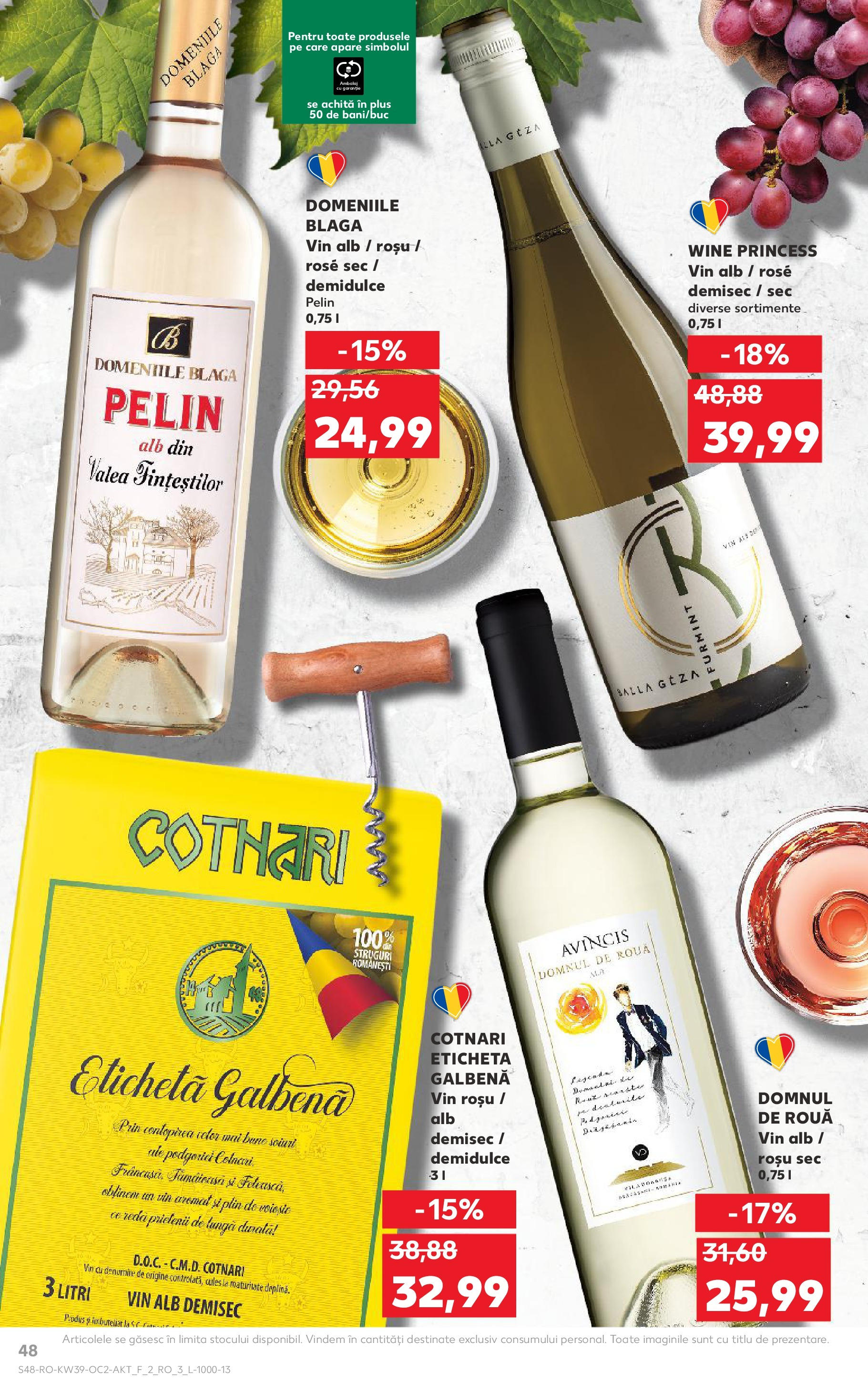 Catalog Kaufland - Bucureşti 24.09.2025 - Revista si Oferta | Pagină: 48 | Produse: Struguri, Vin