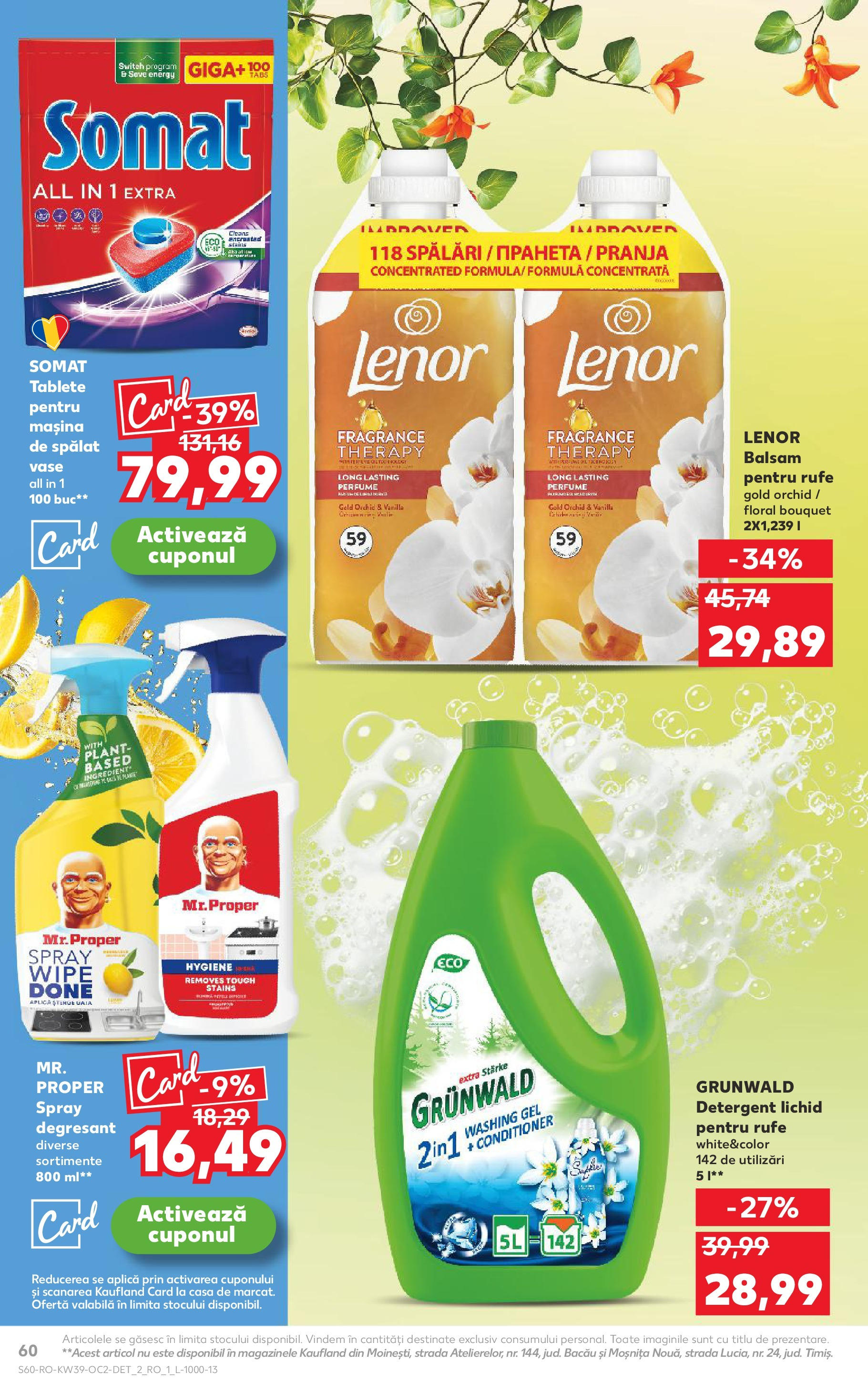 Catalog Kaufland - Bucureşti 24.09.2025 - Revista si Oferta | Pagină: 60 | Produse: Mașină De Spălat Vase, Balsam, Yorgan, Detergent