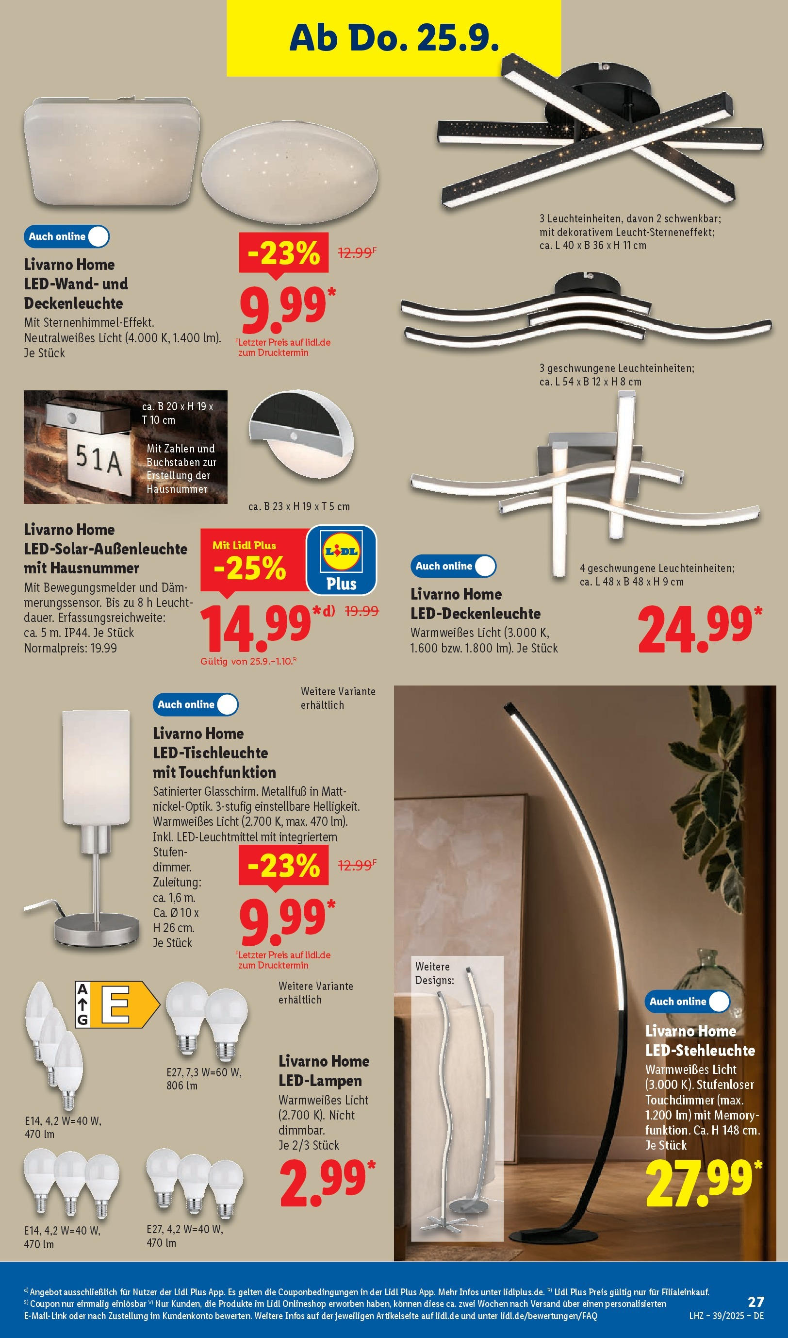 Lidl: Wochenangebote von 21. September bis 27. September 2025 - Prospekt seite 39