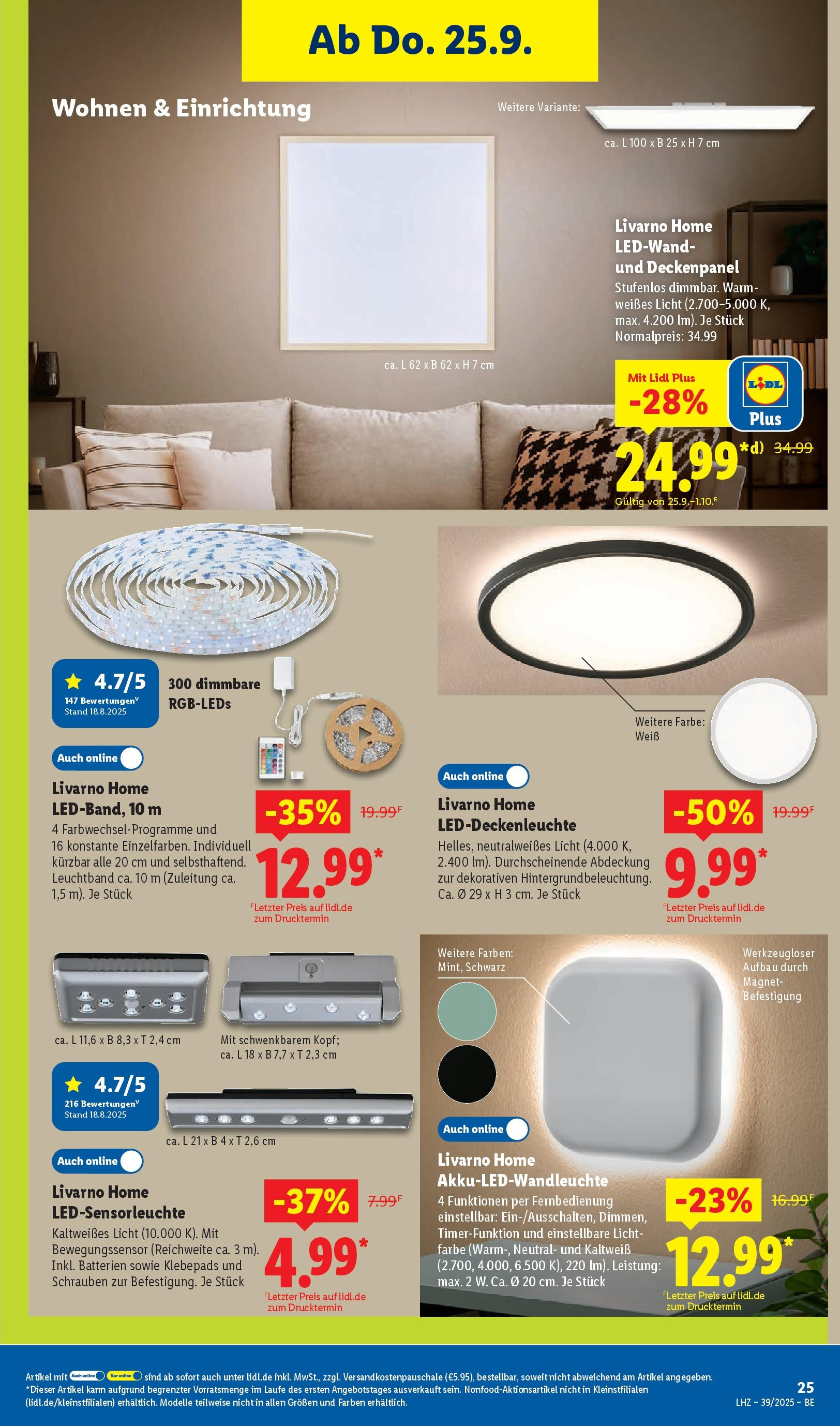 Lidl: Wochenangebote von 21. September bis 27. September 2025 - Prospekt seite 37
